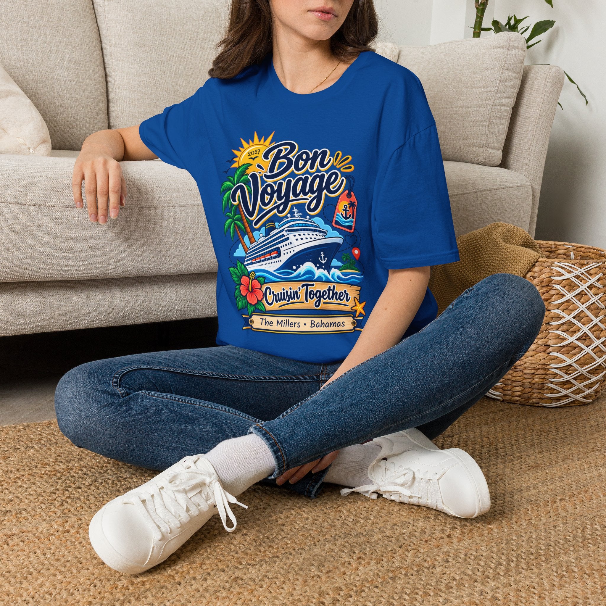 Custom Bon Voyage Cruise Tee