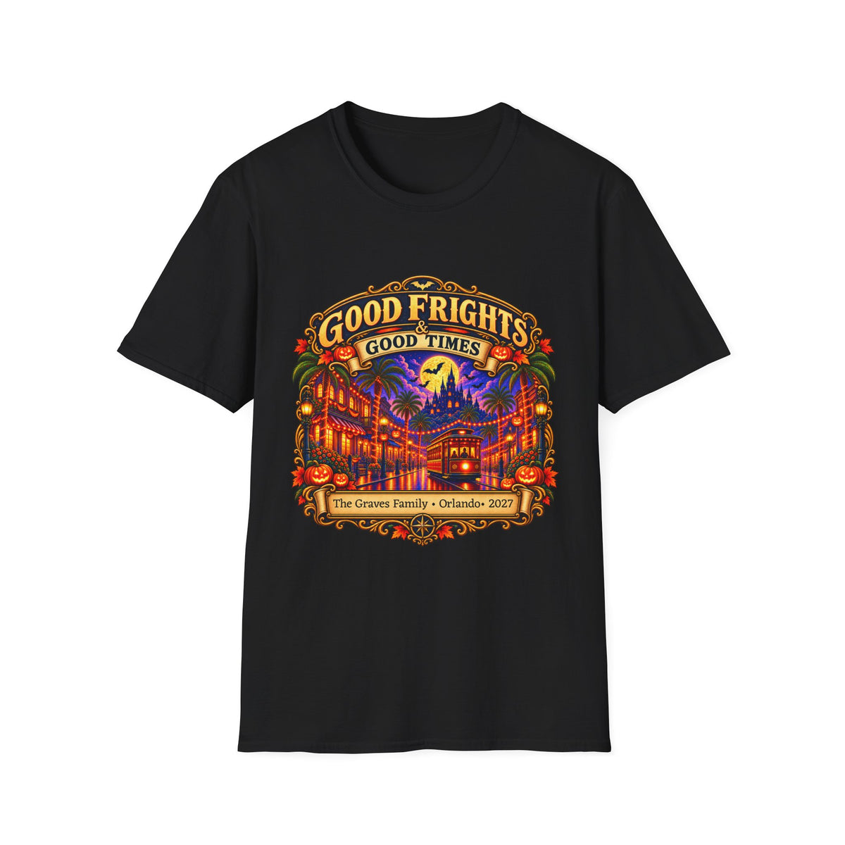 Halloween Ghost Ship Harbor - Unisex Tee
