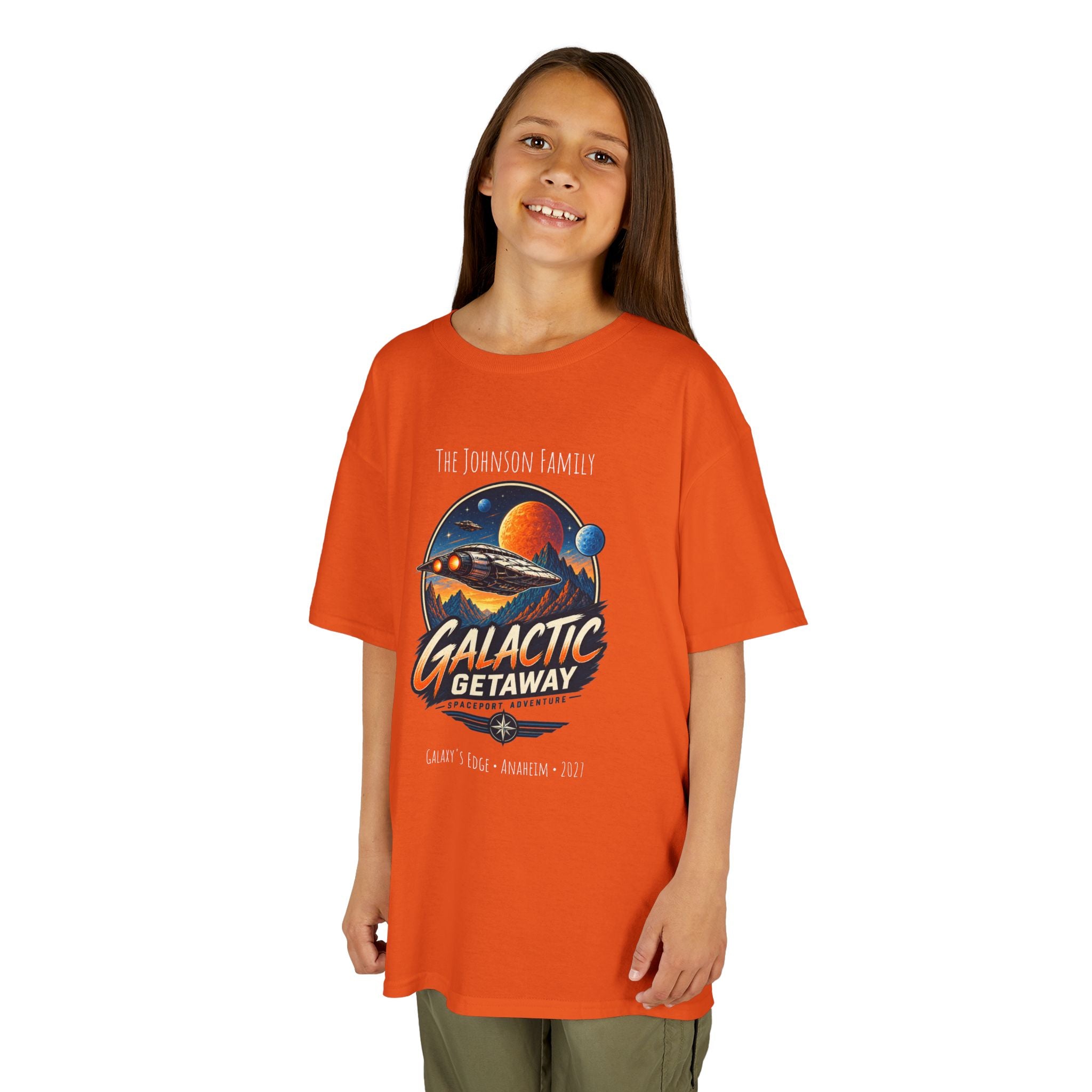 Galactic Getaway Space Adventure Park Kids Tee