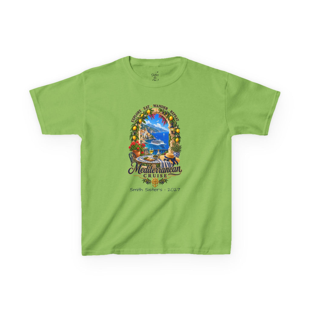Mediterranean Cruise Explore Kids Tee