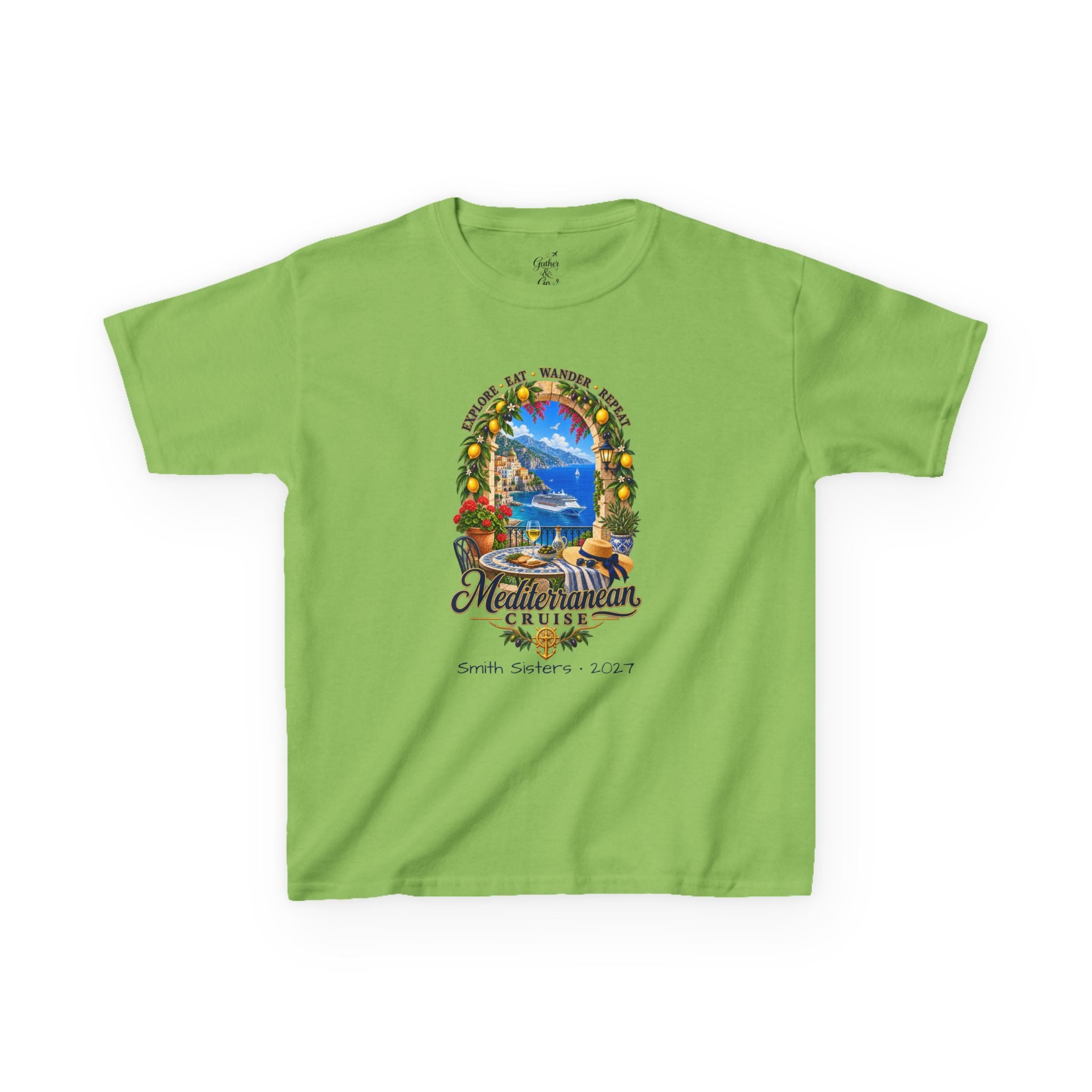 Mediterranean Cruise Explore Kids Tee