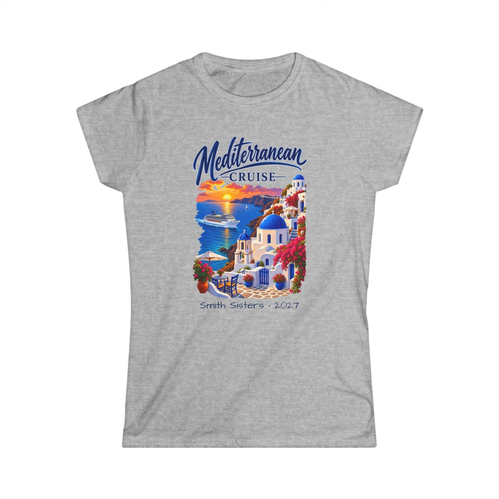 Mediterranean Cruise Ladies Tee