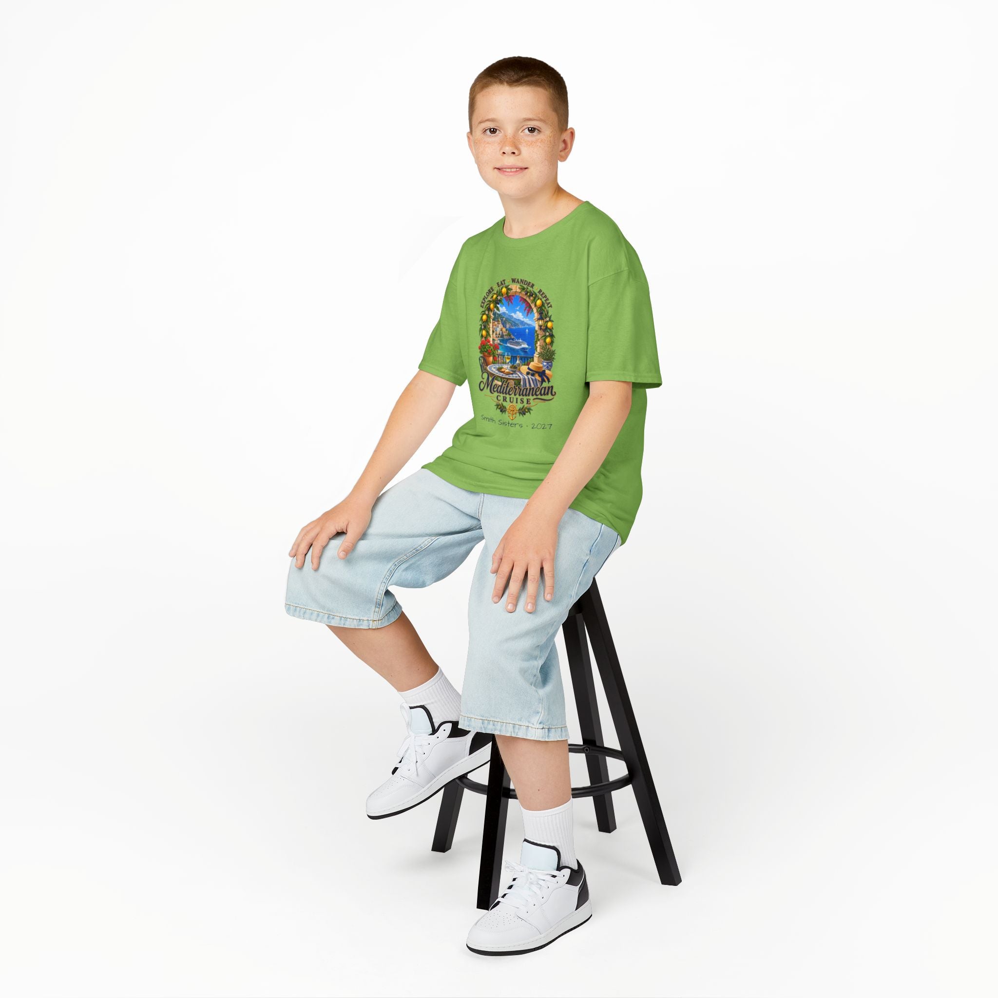 Mediterranean Cruise Explore Kids Tee