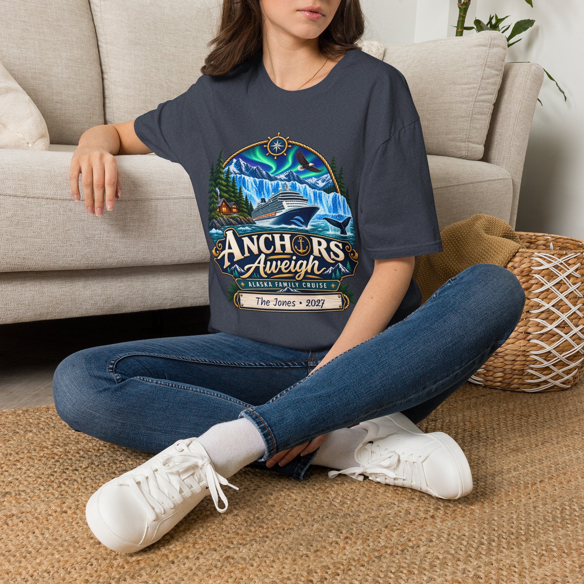 Custom Anchors Aweigh Alaska Cruise Tee