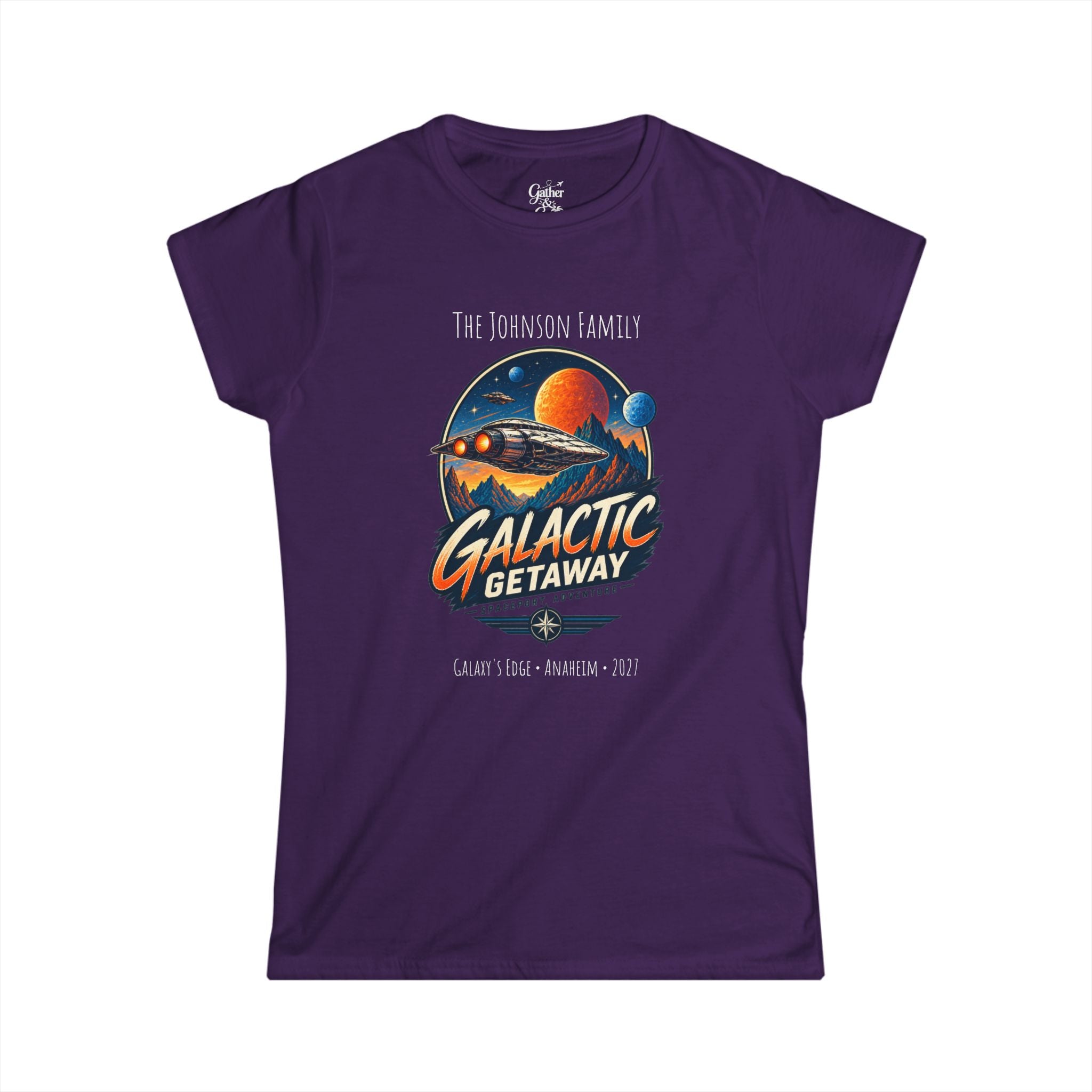 Galactic Getaway Space Adventure Park Ladies Tee