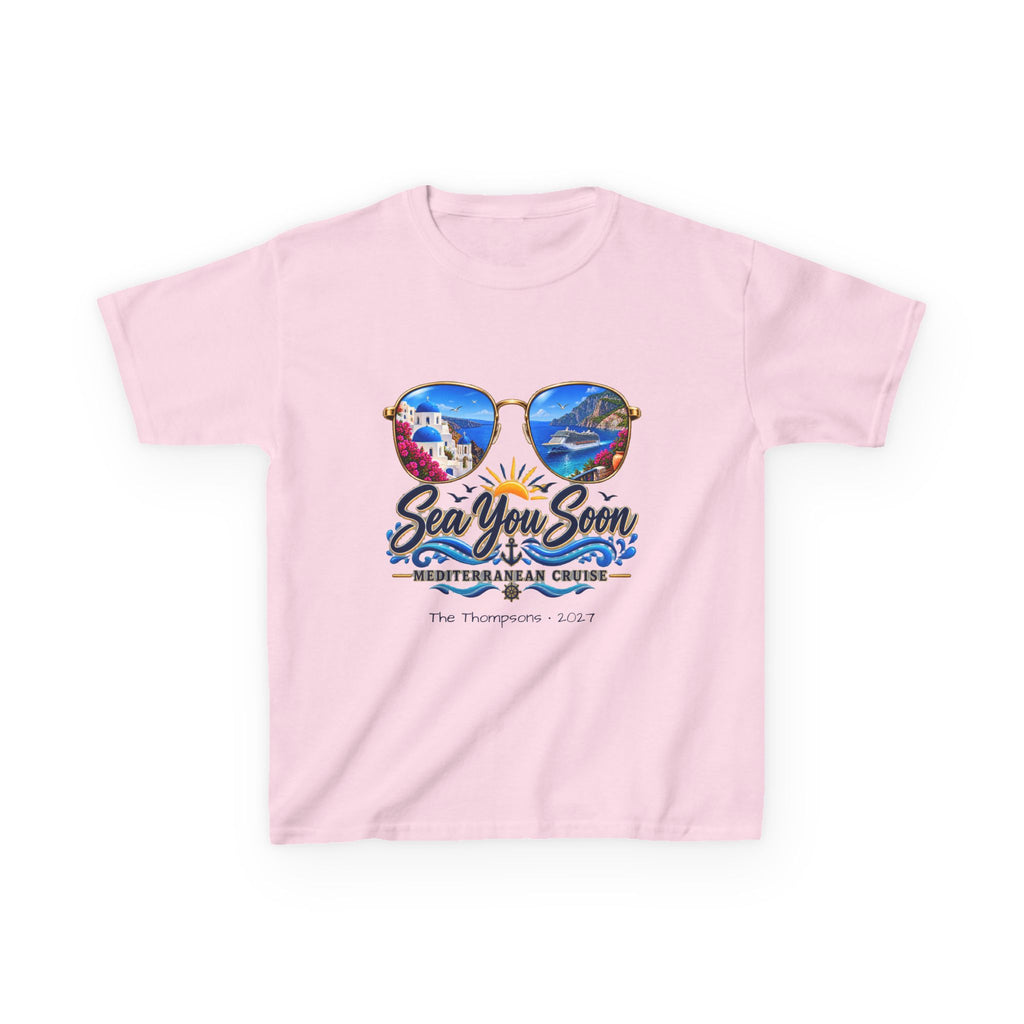 Mediterranean Cruise Sea You Soon Kids Tee