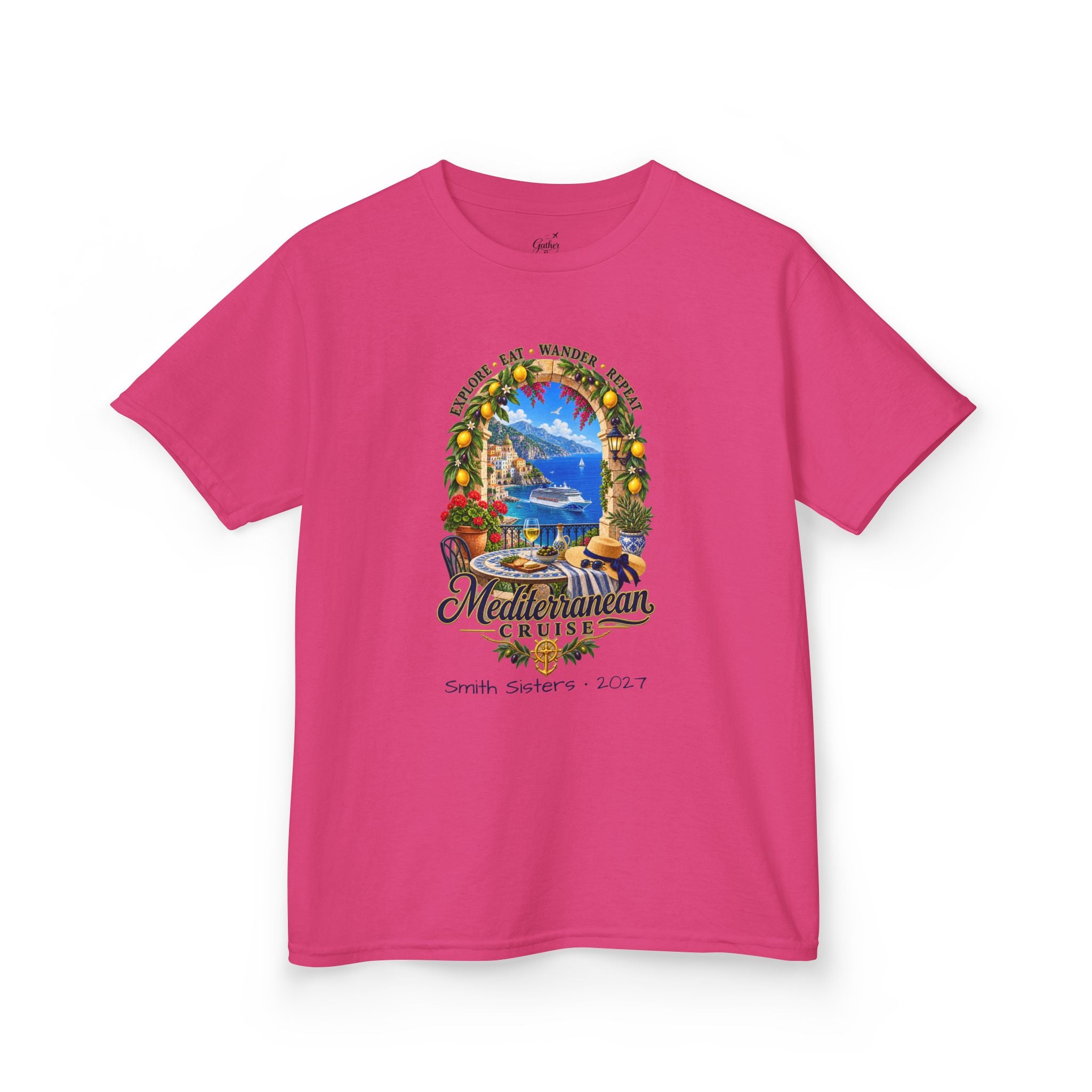 Mediterranean Cruise Explore Kids Tee