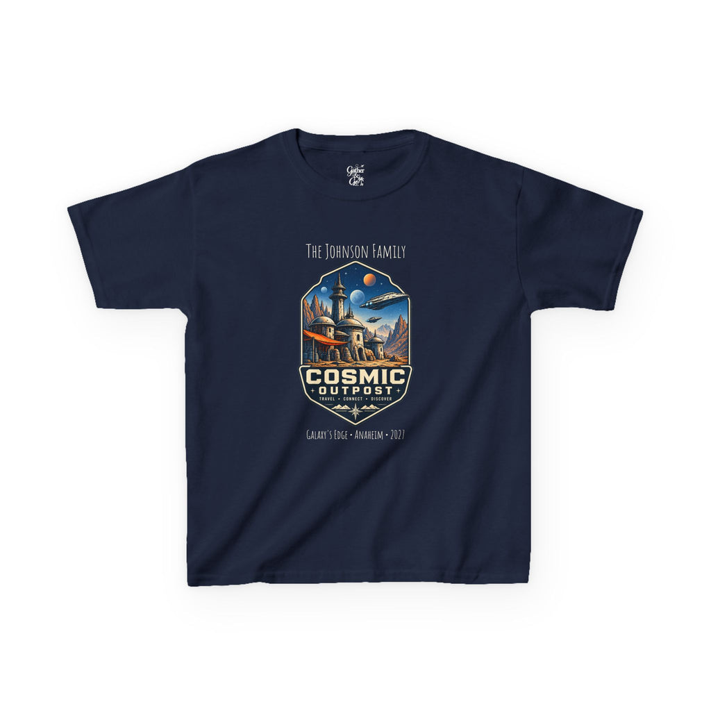 Cosmic Outpost Space Adventure Park Kids Tee