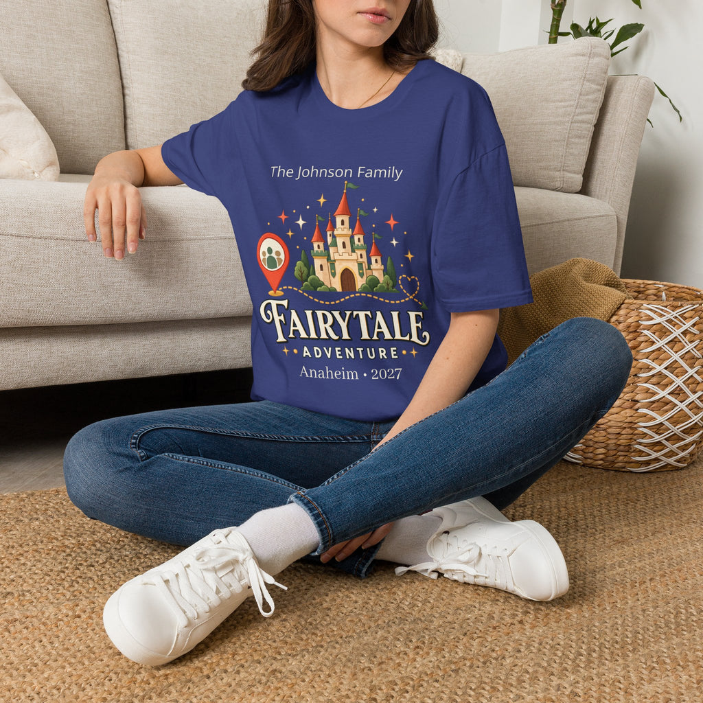 Custom Fairytale Adventure Tee (coral)
