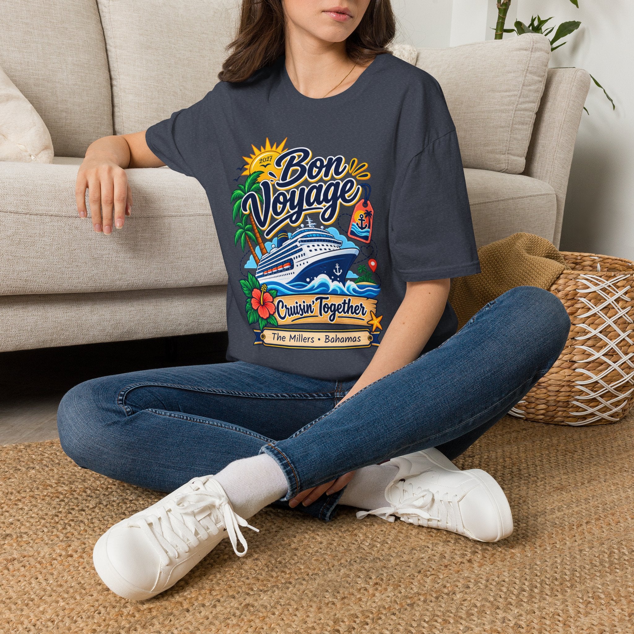 Custom Bon Voyage Cruise Tee