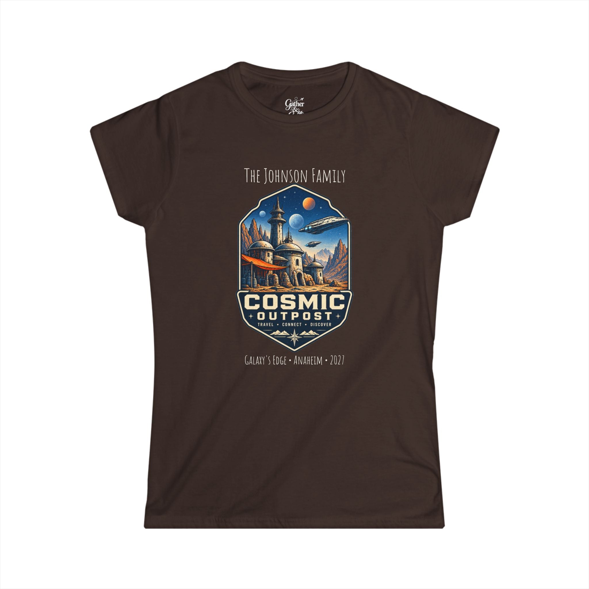Cosmic Outpost Space Adventure Park Ladies Tee