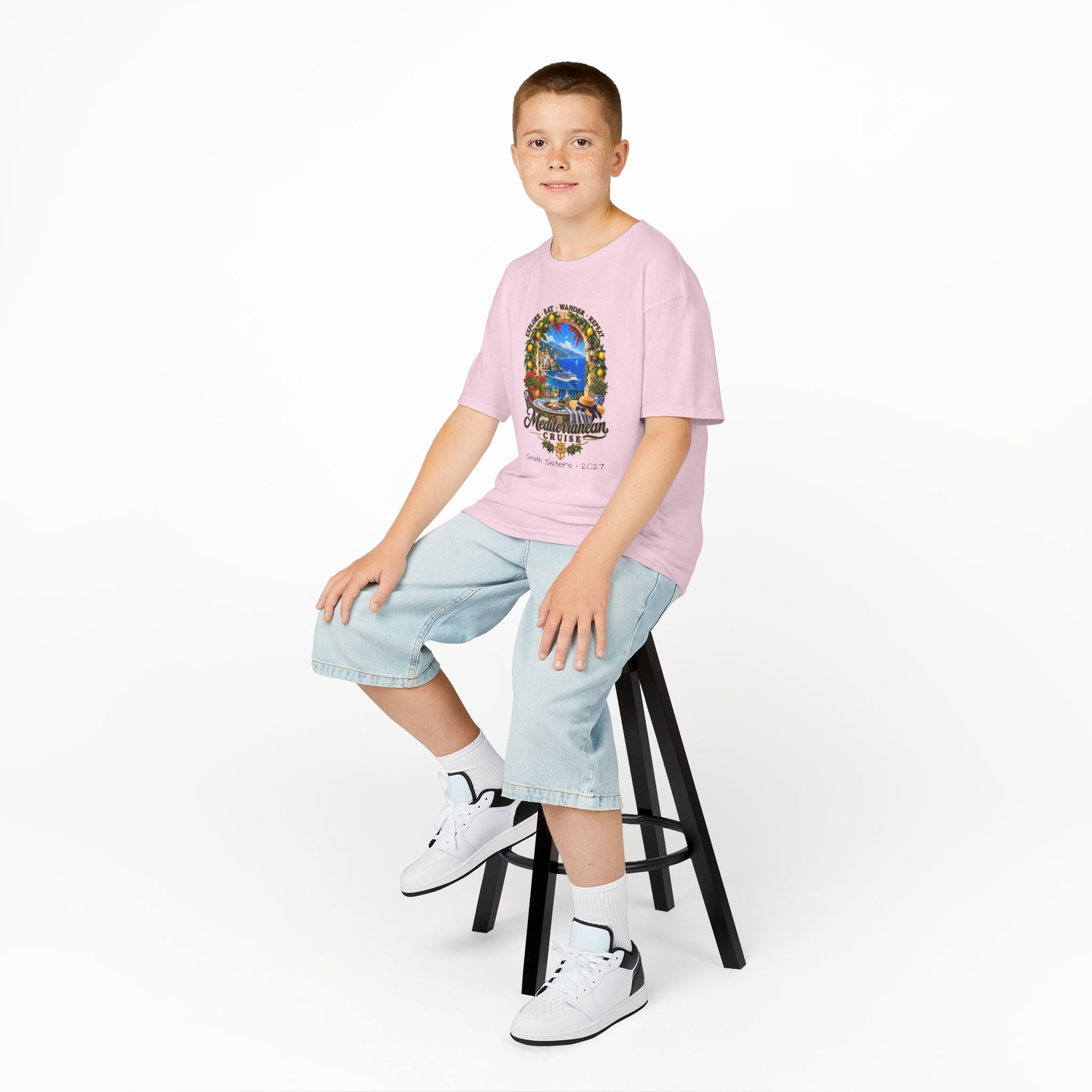 Mediterranean Cruise Explore Kids Tee