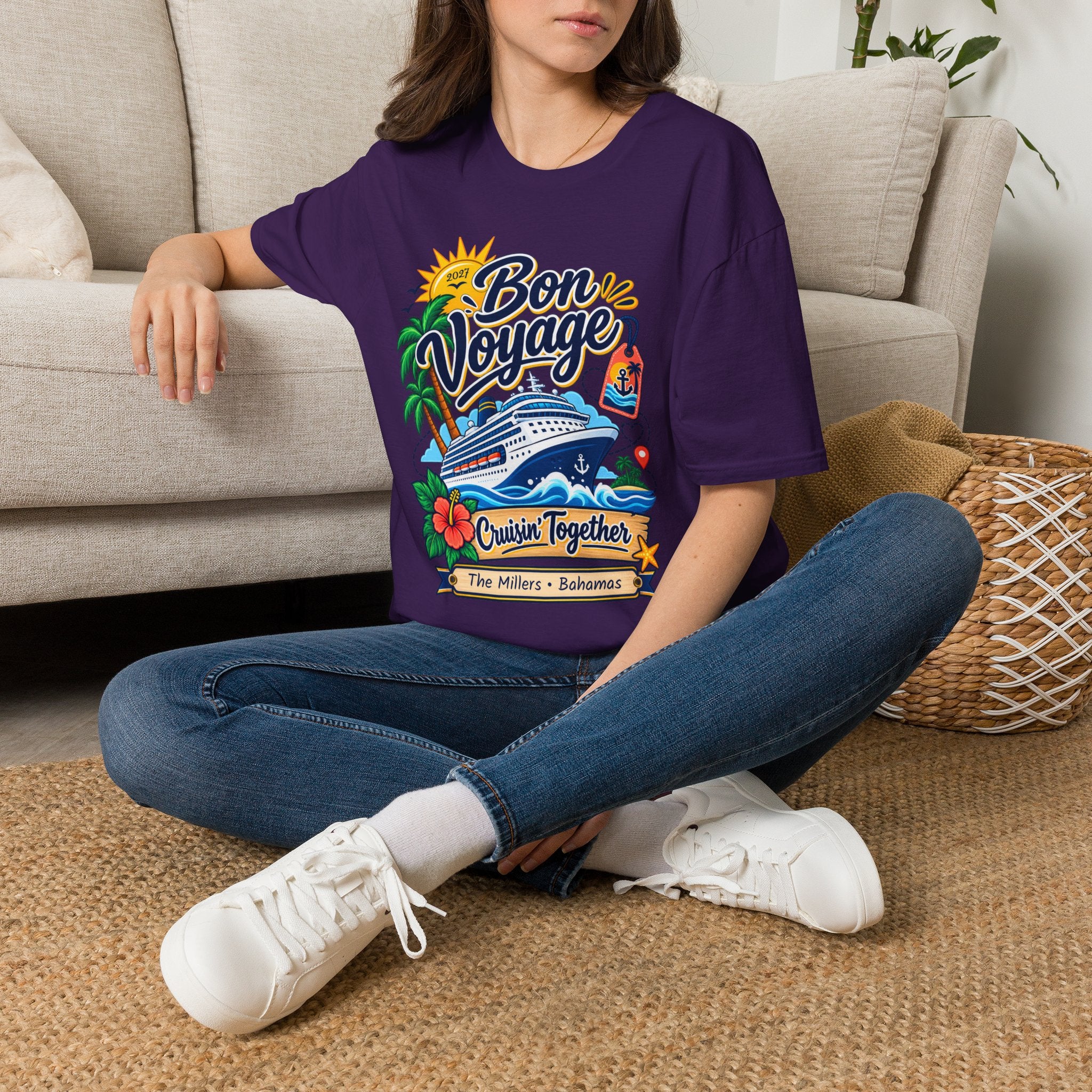 Custom Bon Voyage Cruise Tee