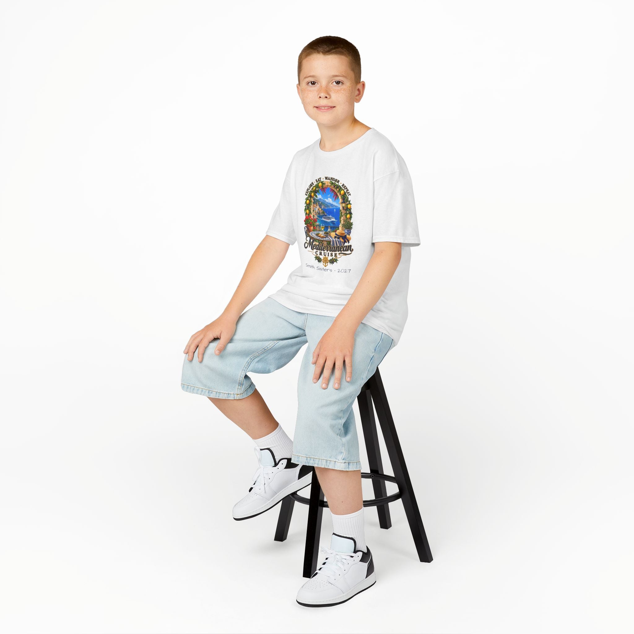 Mediterranean Cruise Explore Kids Tee