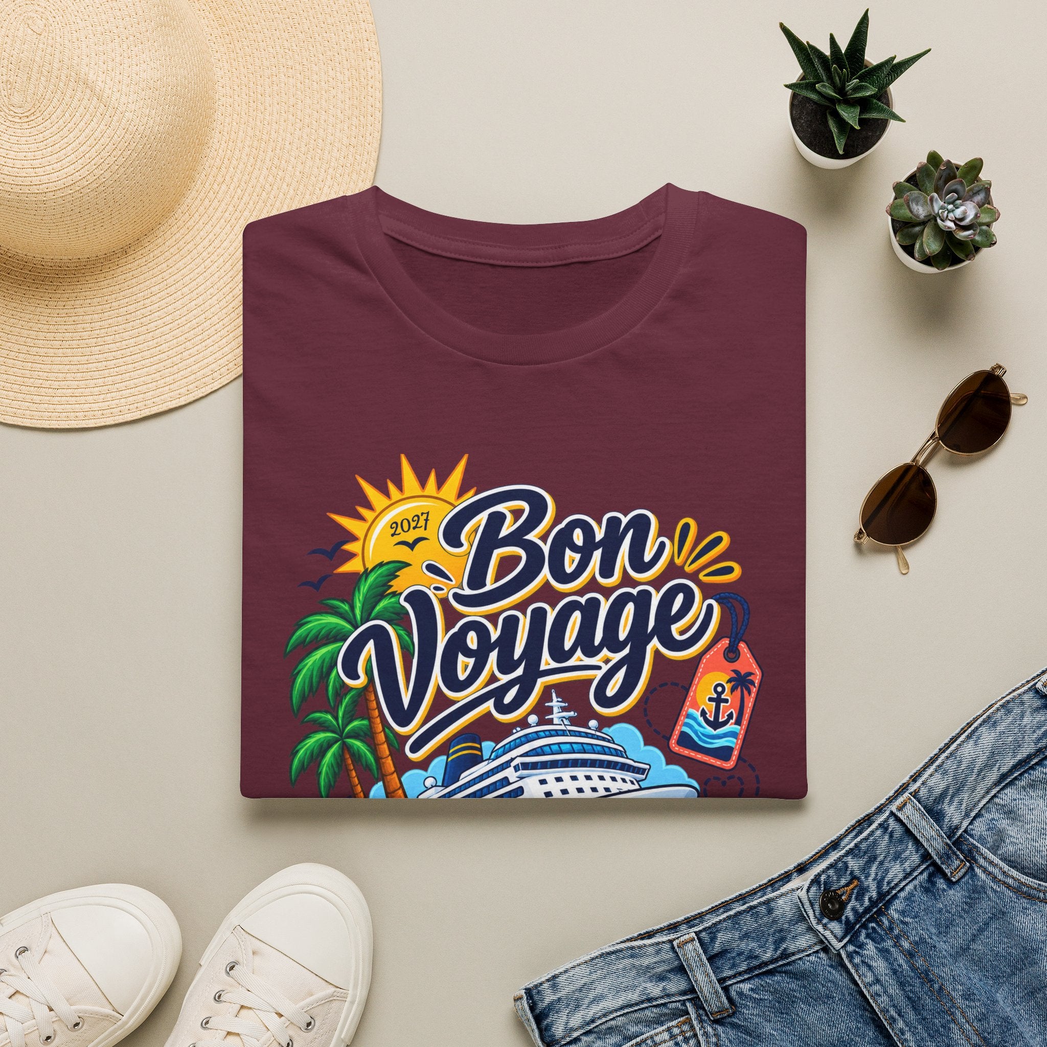 Custom Bon Voyage Cruise Tee