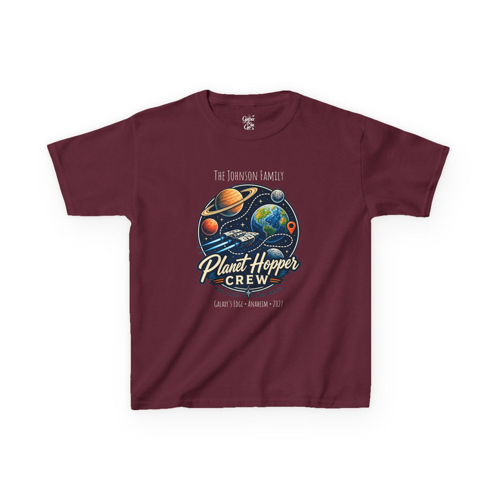 Planet Hopper Crew Space Adventure Park Kids Tee