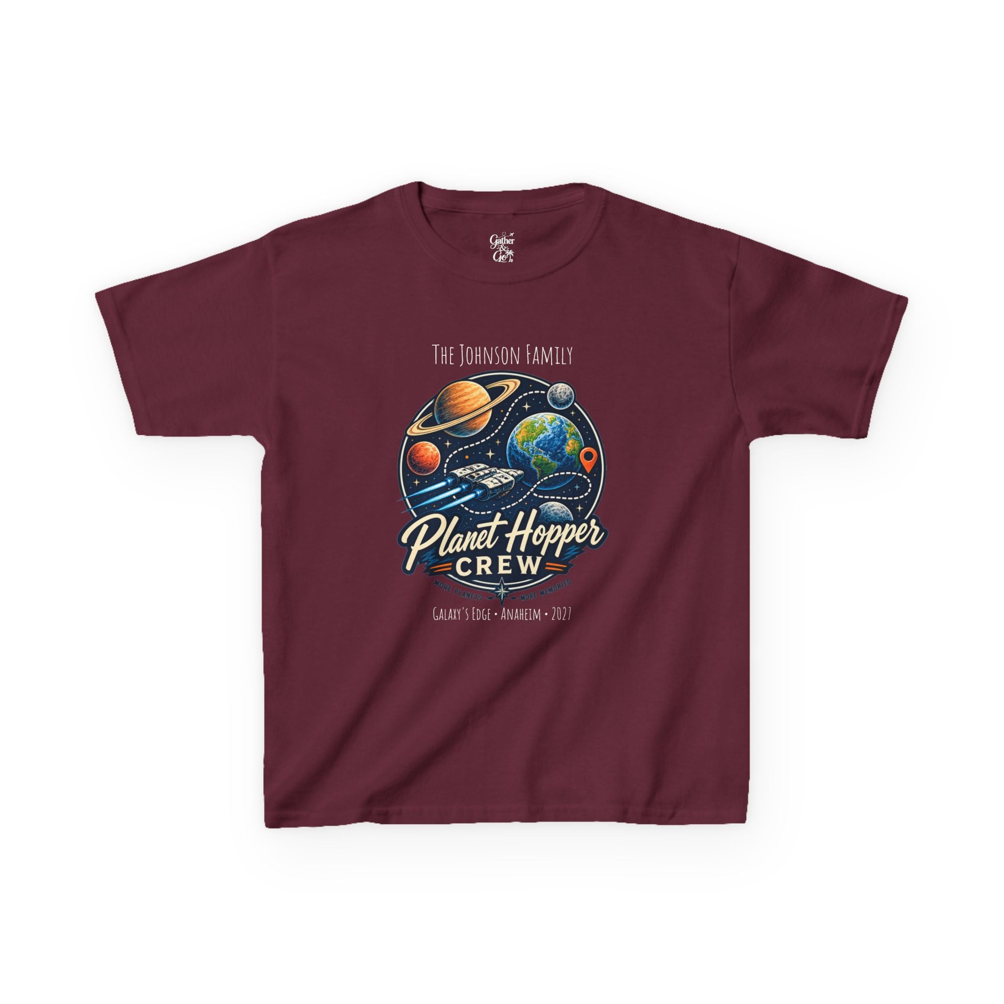 Planet Hopper Crew Space Adventure Park Kids Tee
