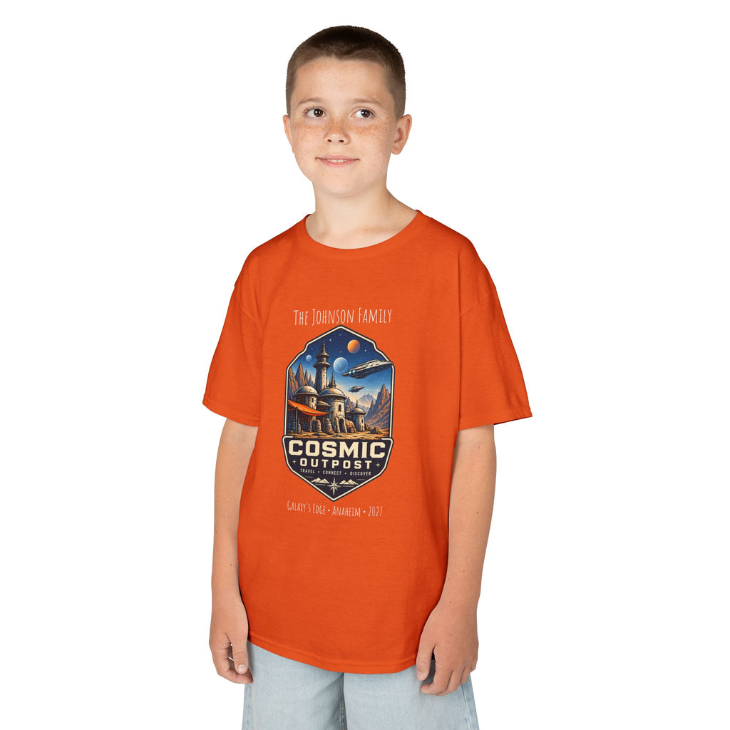 Cosmic Outpost Space Adventure Park Kids Tee