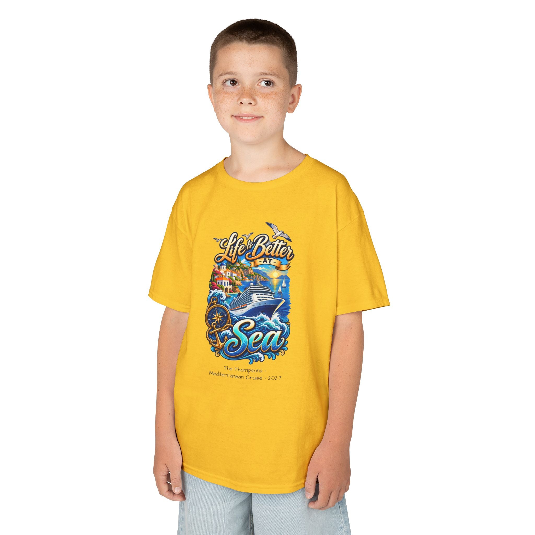 Mediterranean Cruise Life is Better at Sea Kids Tee