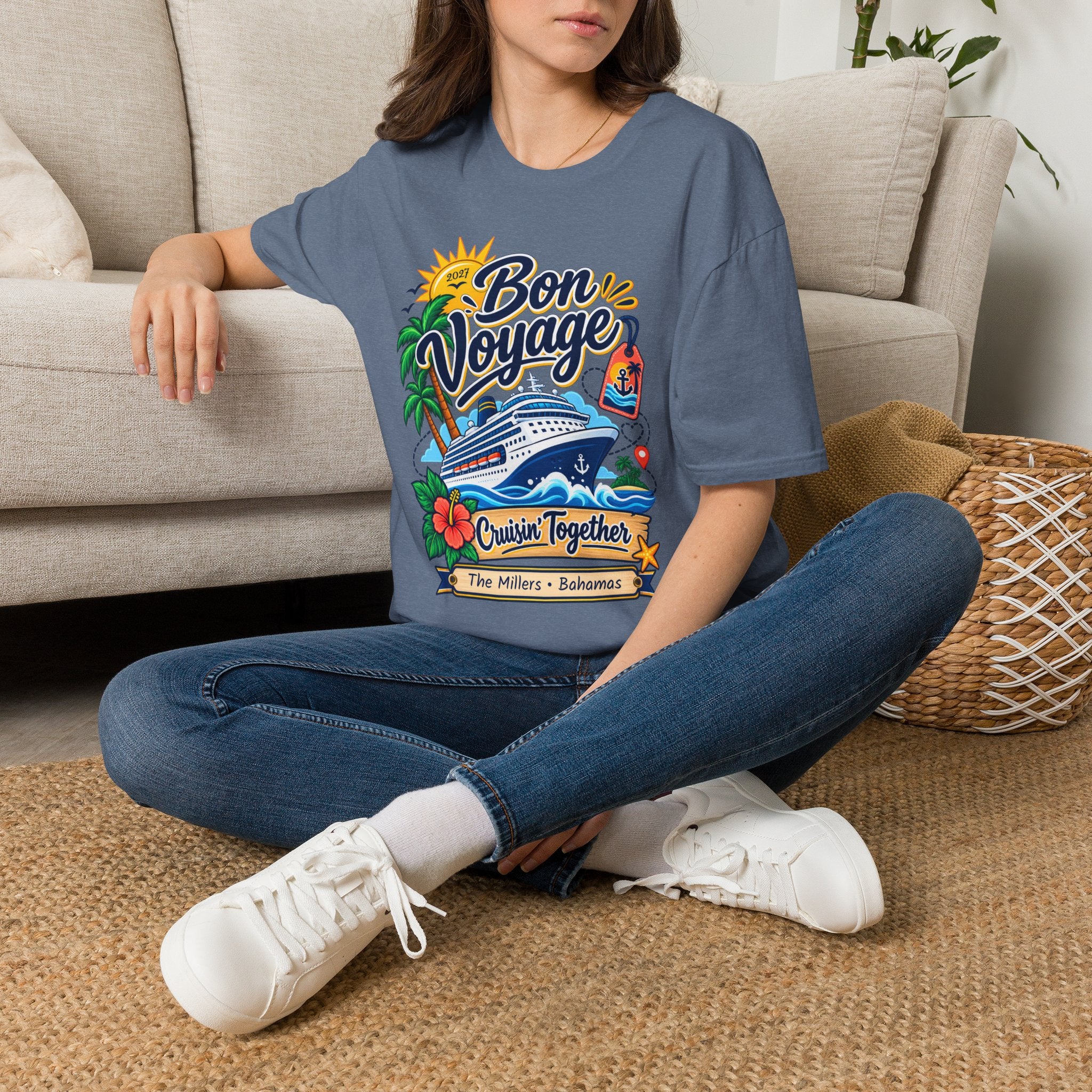 Custom Bon Voyage Cruise Tee