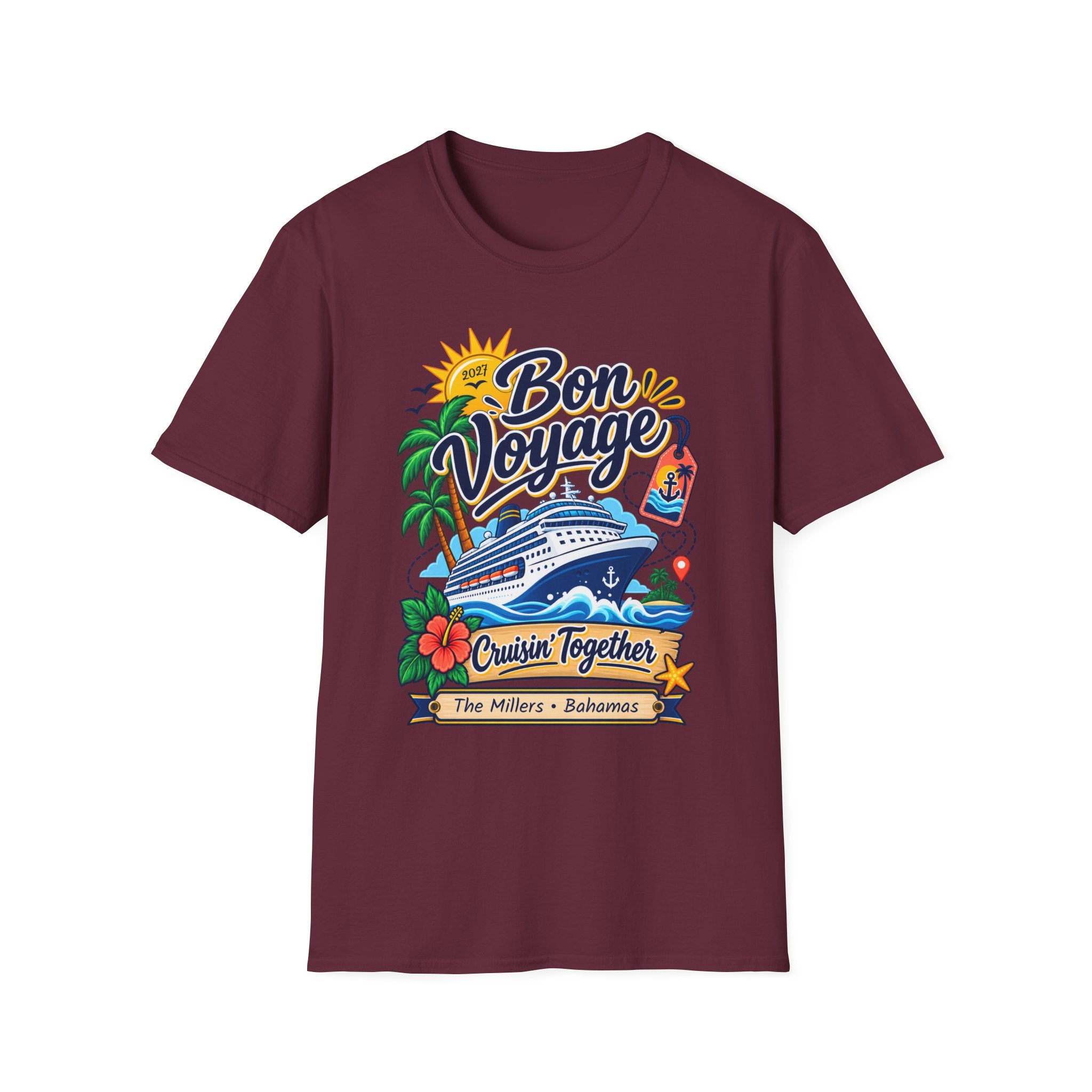 Custom Bon Voyage Cruise Tee
