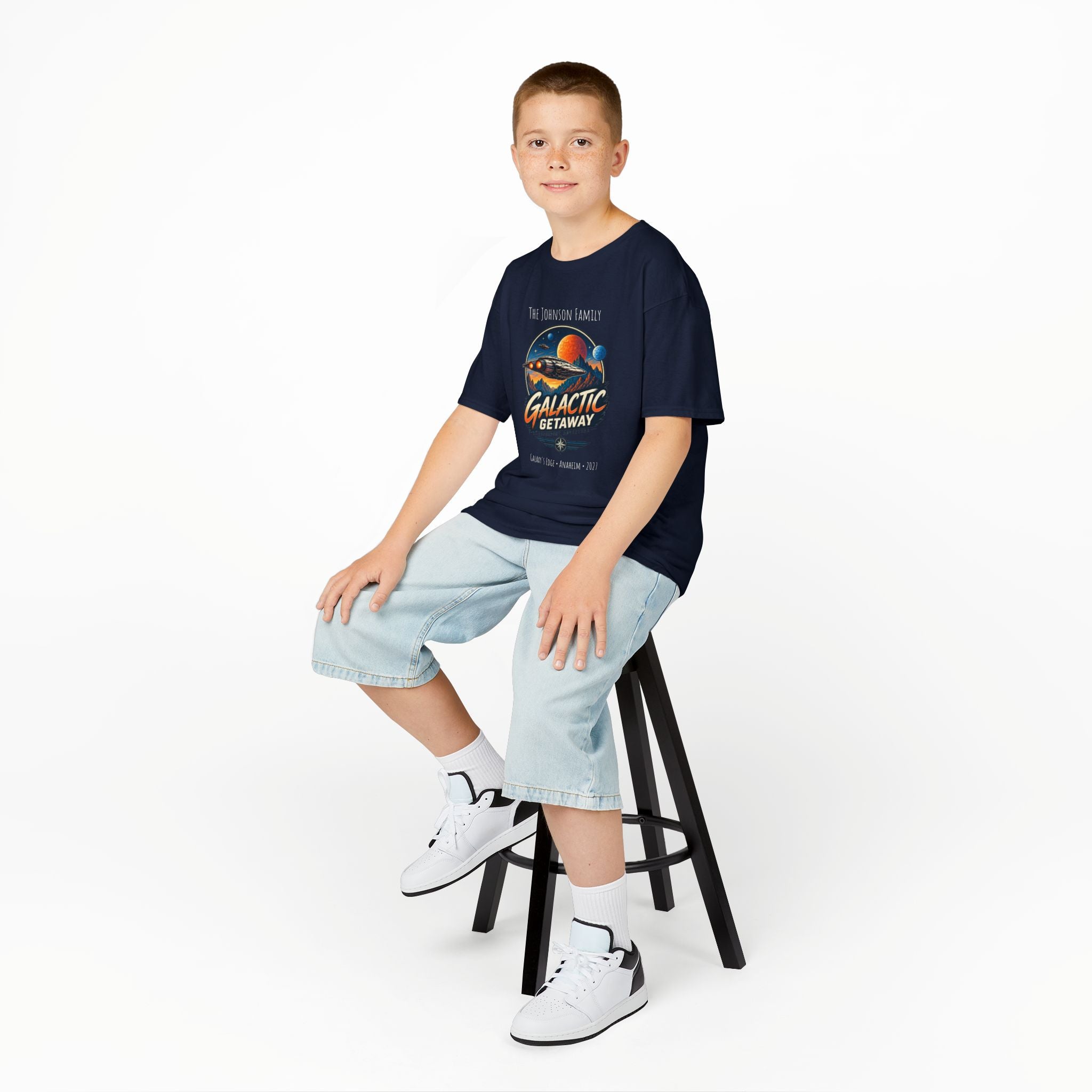 Galactic Getaway Space Adventure Park Kids Tee