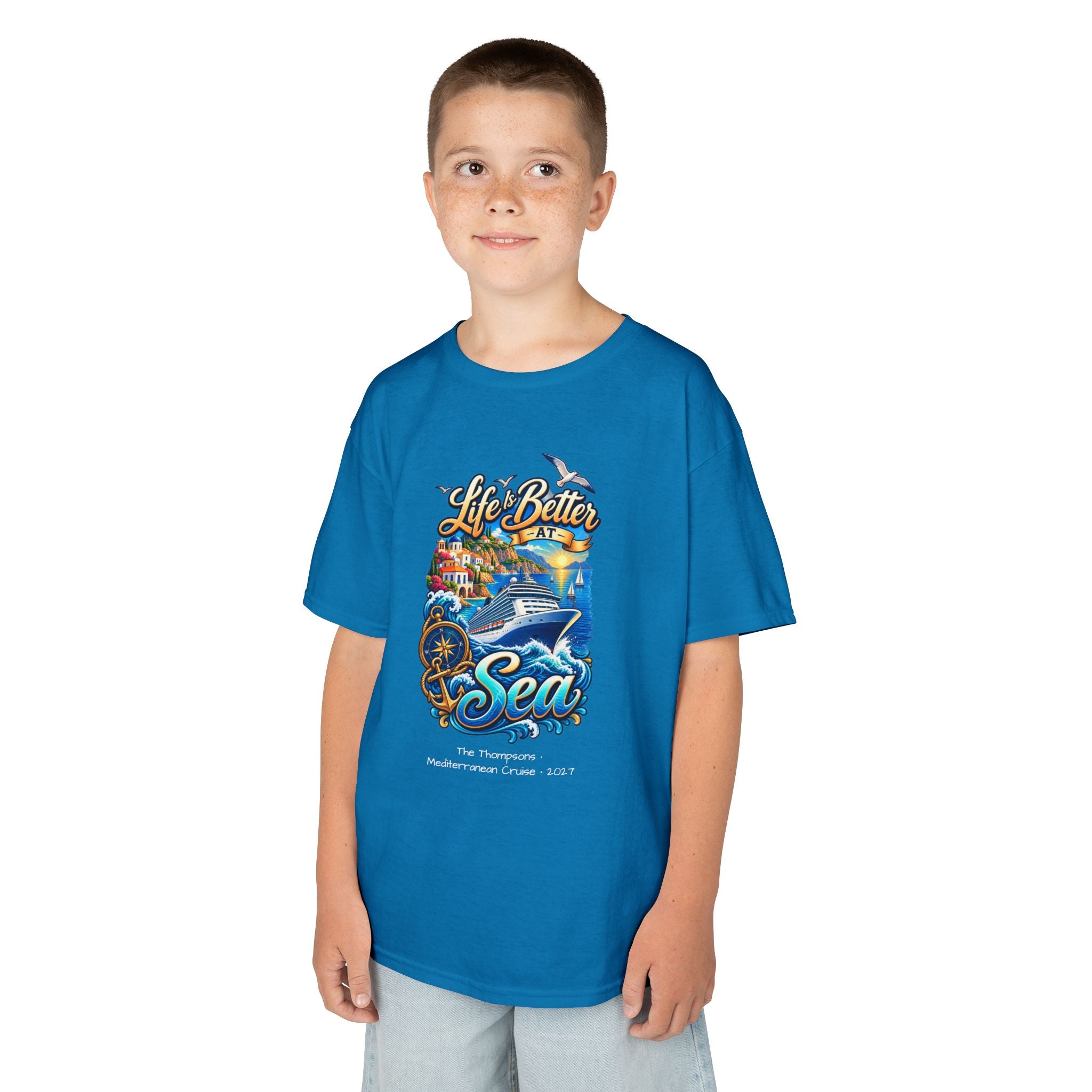 Mediterranean Cruise Life is Better at Sea Kids Tee