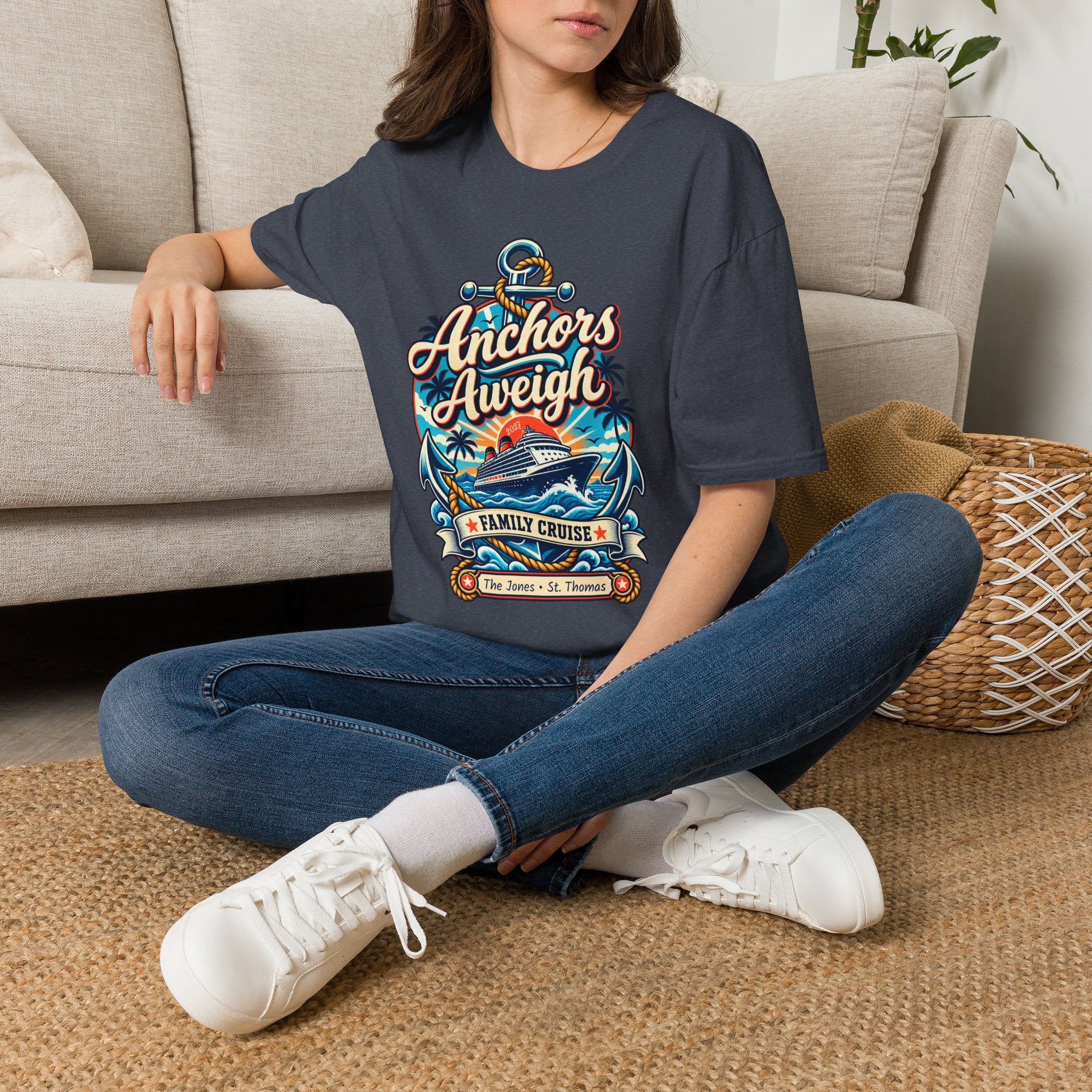 Custom Anchors Aweigh Cruise Tee