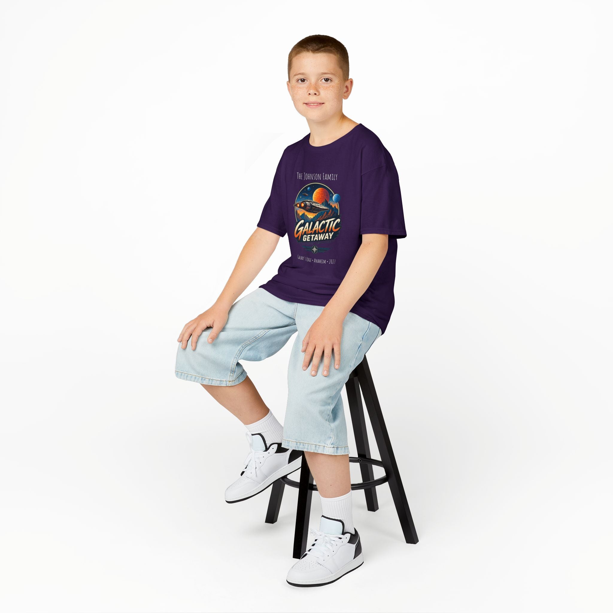 Galactic Getaway Space Adventure Park Kids Tee