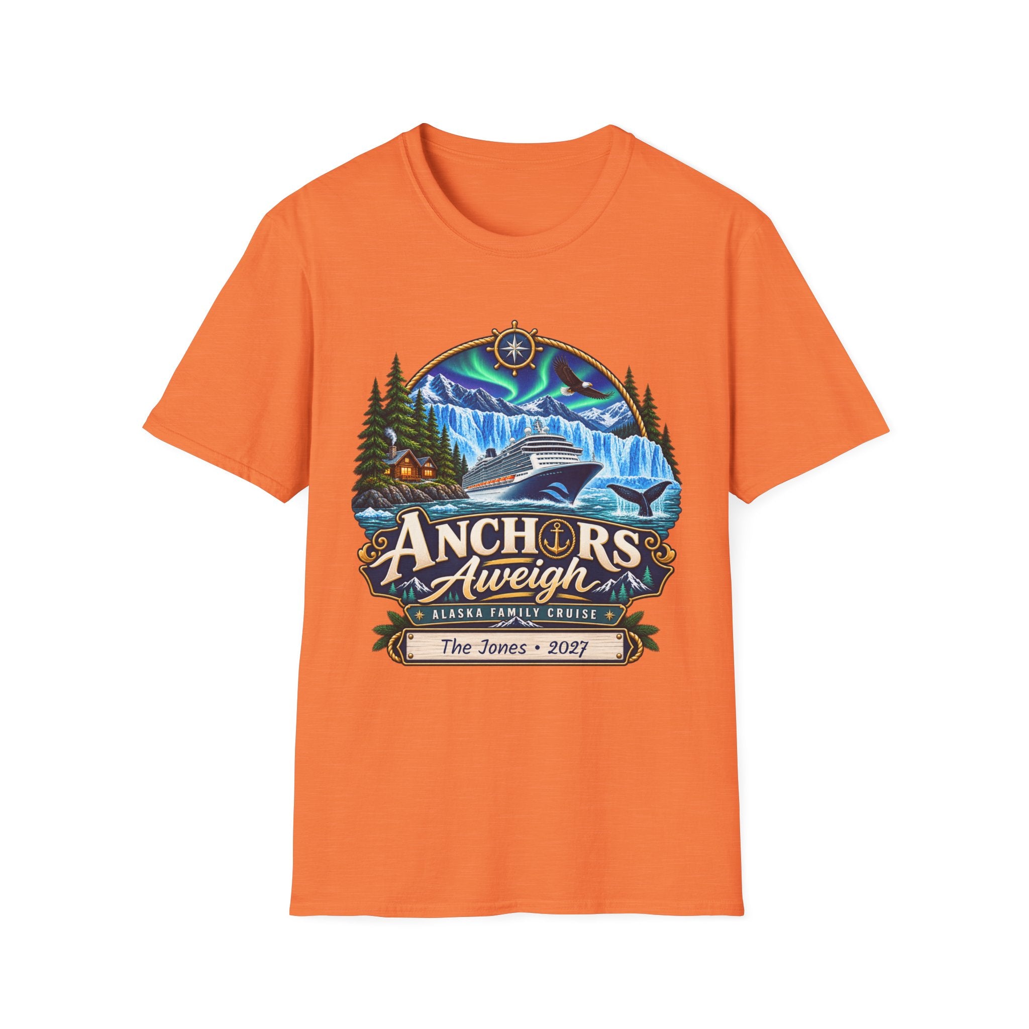 Custom Anchors Aweigh Alaska Cruise Tee