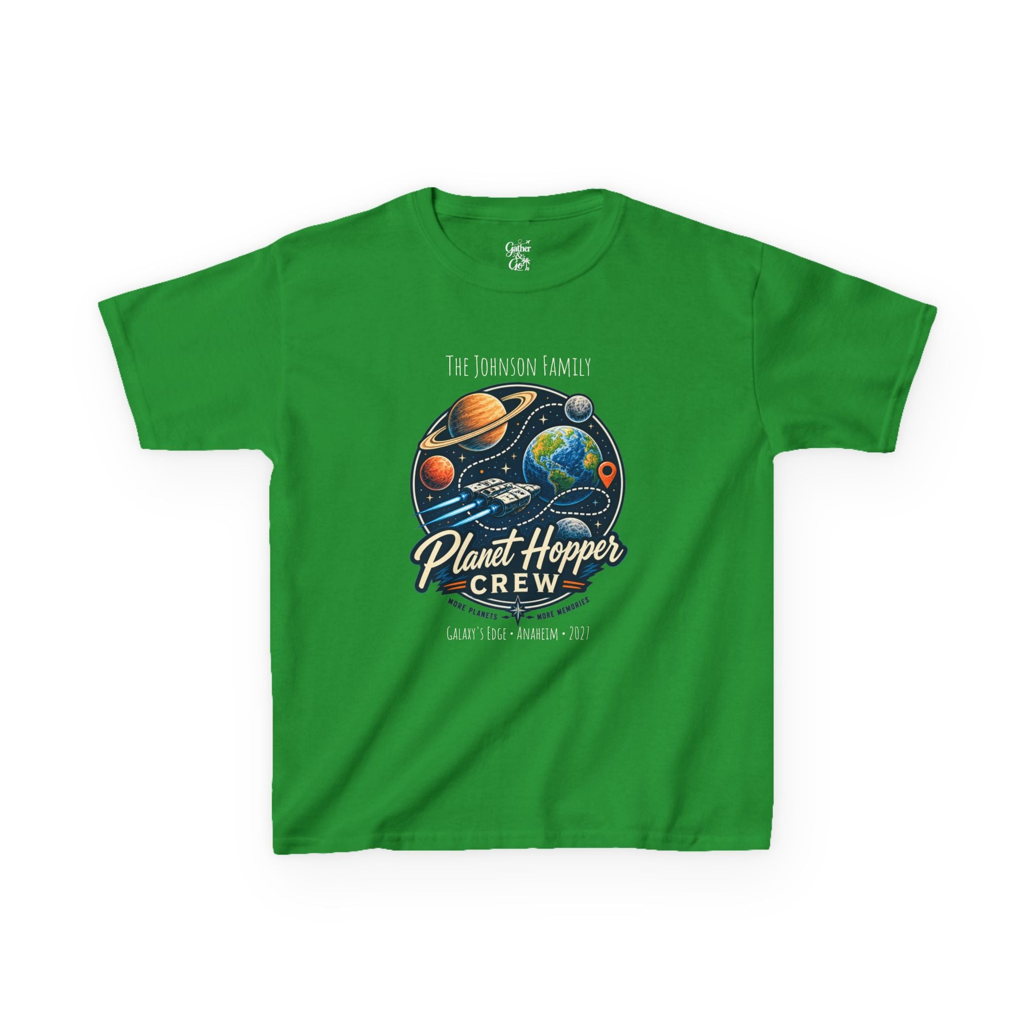 Planet Hopper Crew Space Adventure Park Kids Tee