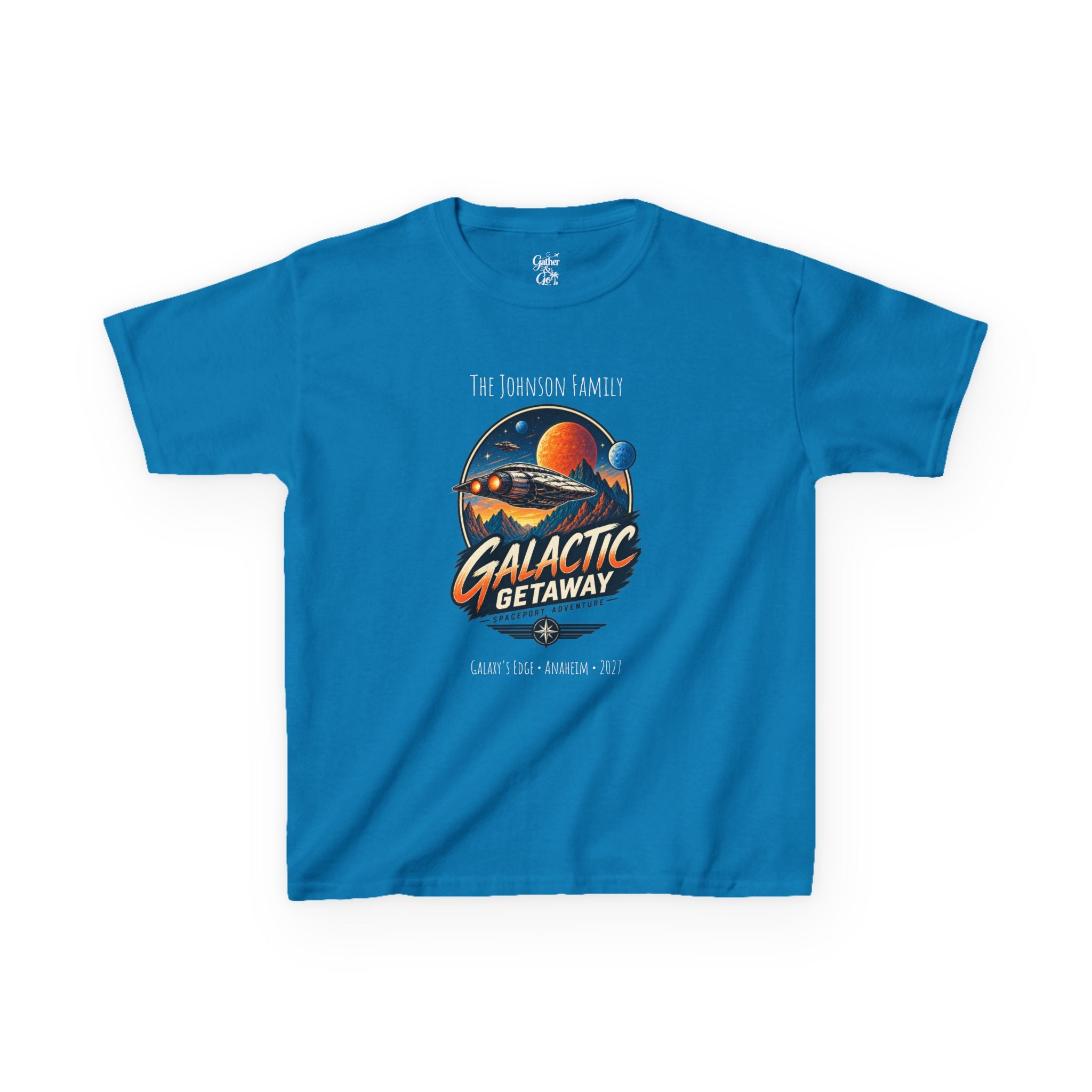 Galactic Getaway Space Adventure Park Kids Tee