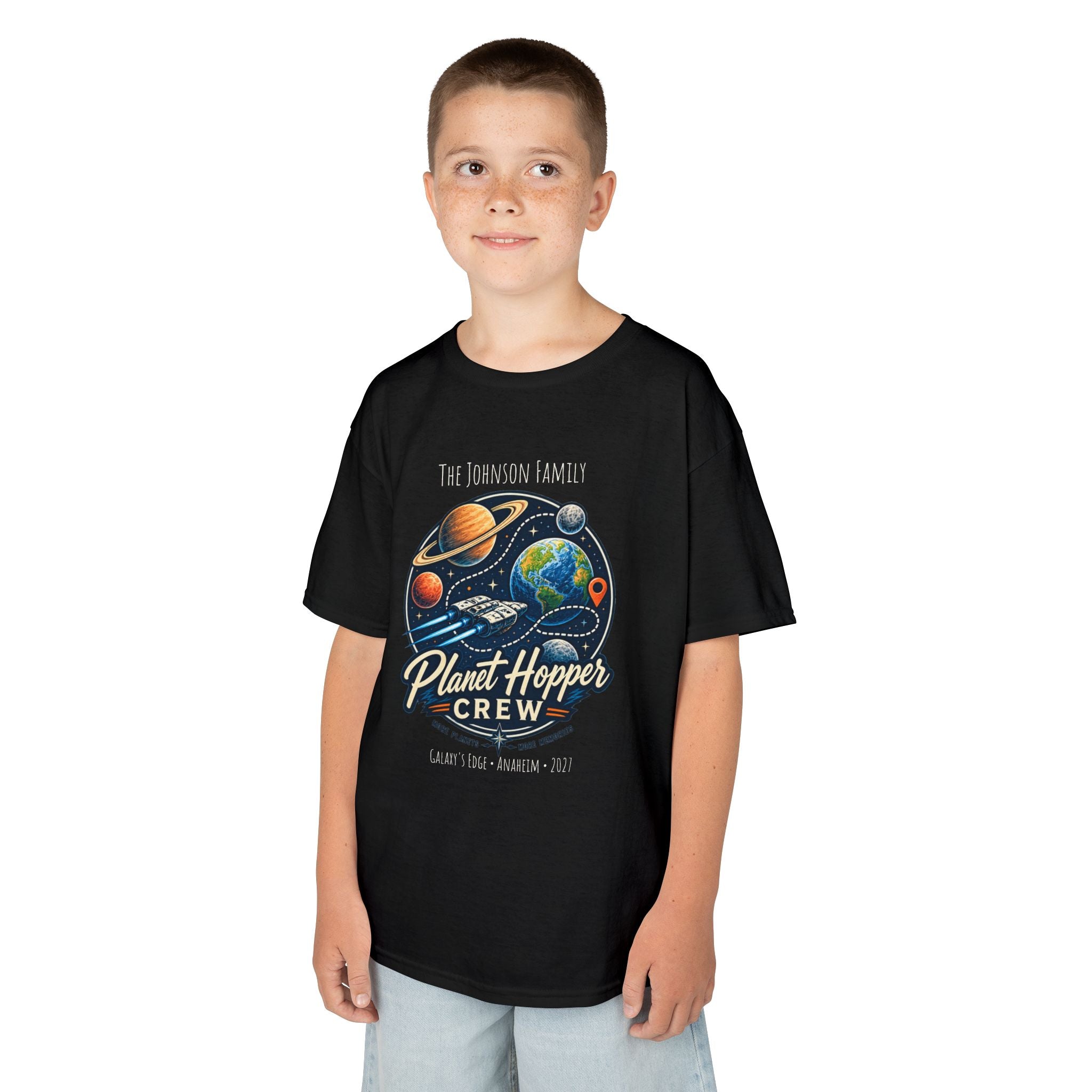 Planet Hopper Crew Space Adventure Park Kids Tee