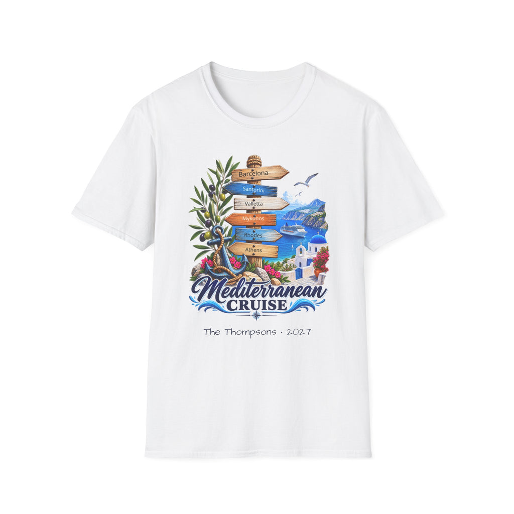 Mediterranean Cruise Ports of Call Tee