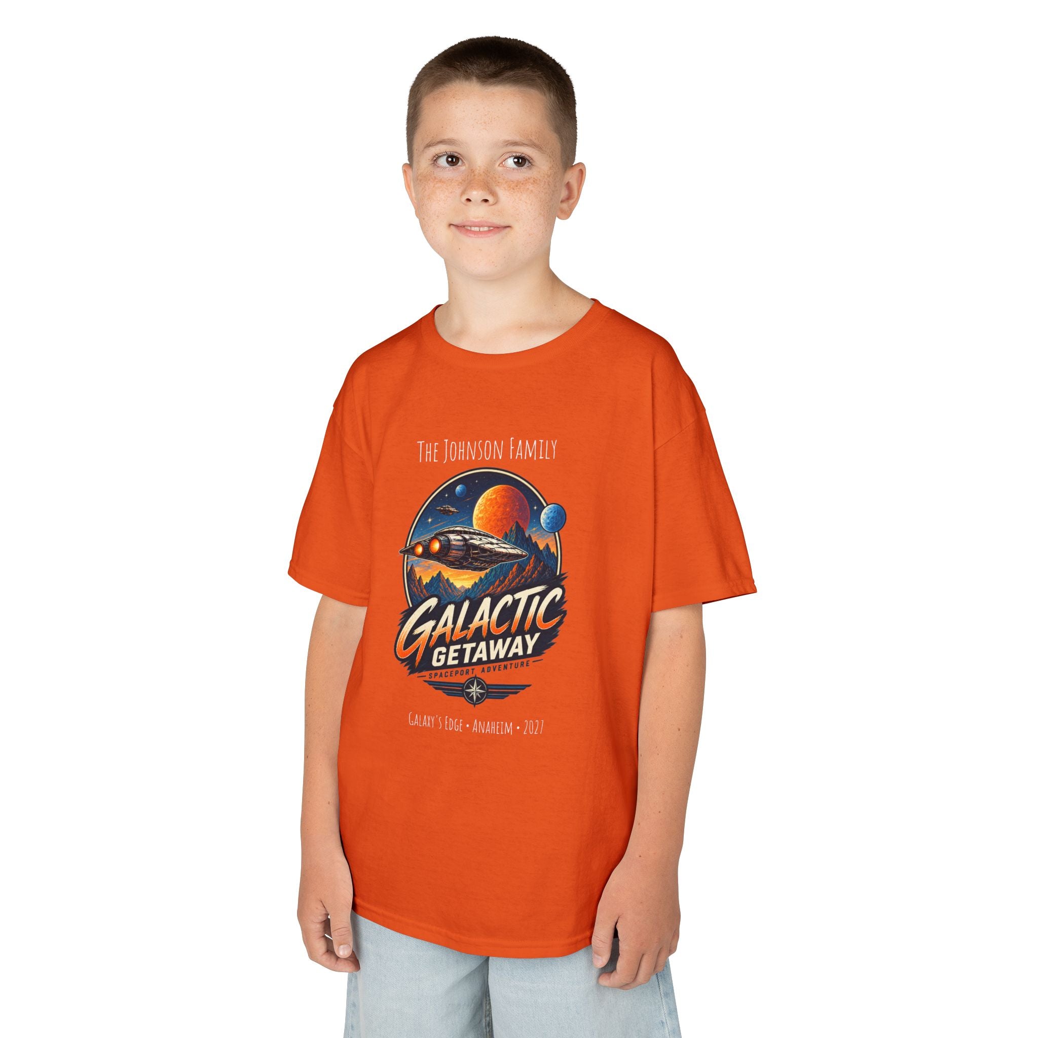 Galactic Getaway Space Adventure Park Kids Tee