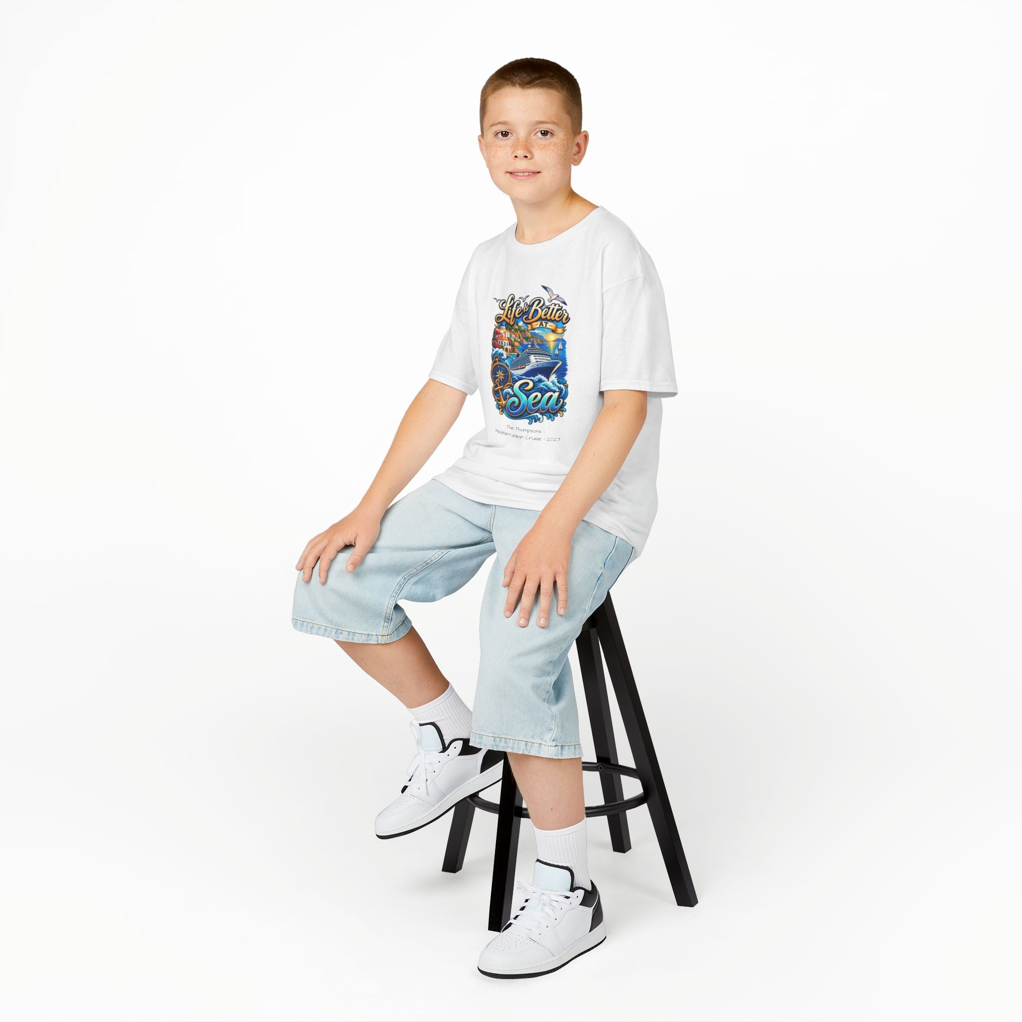 Mediterranean Cruise Life is Better at Sea Kids Tee