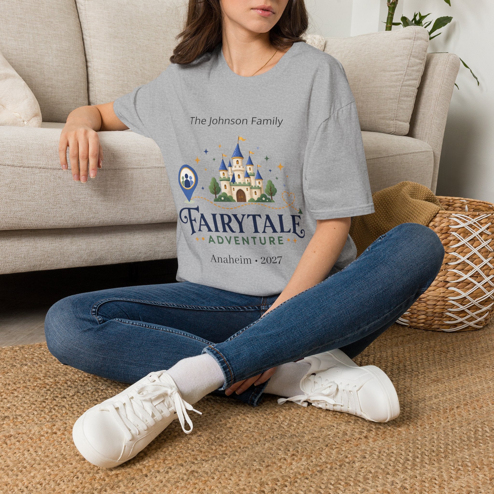 Custom Fairytale Adventure Tee (blue)