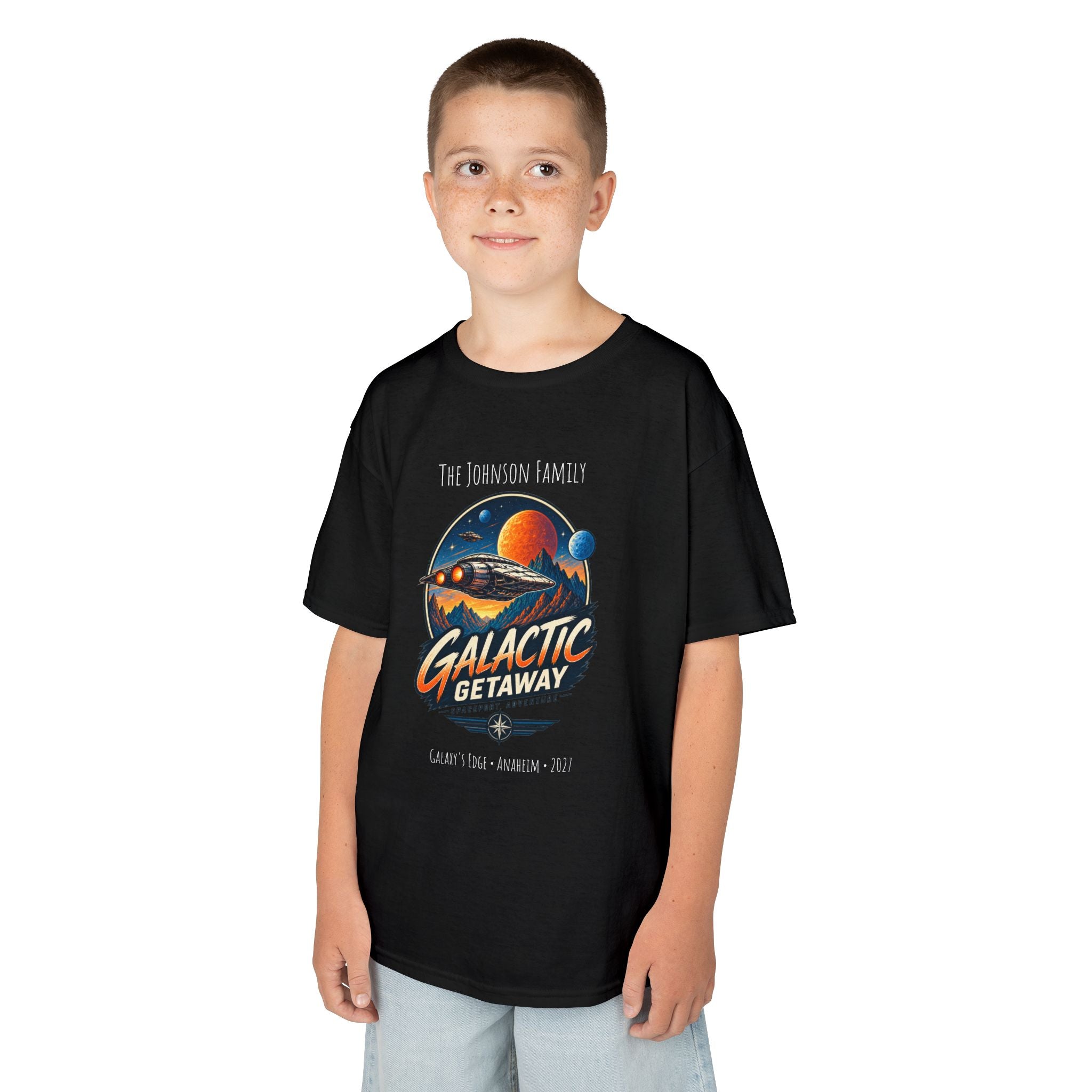 Galactic Getaway Space Adventure Park Kids Tee