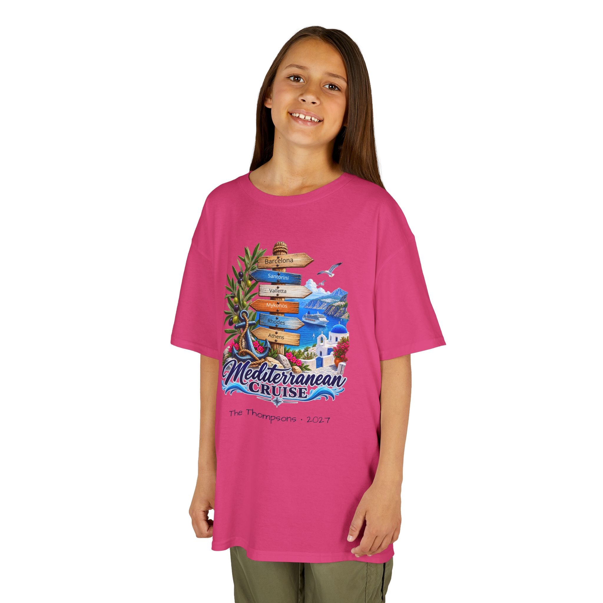 Mediterranean Cruise Ports of Call Kids Tee