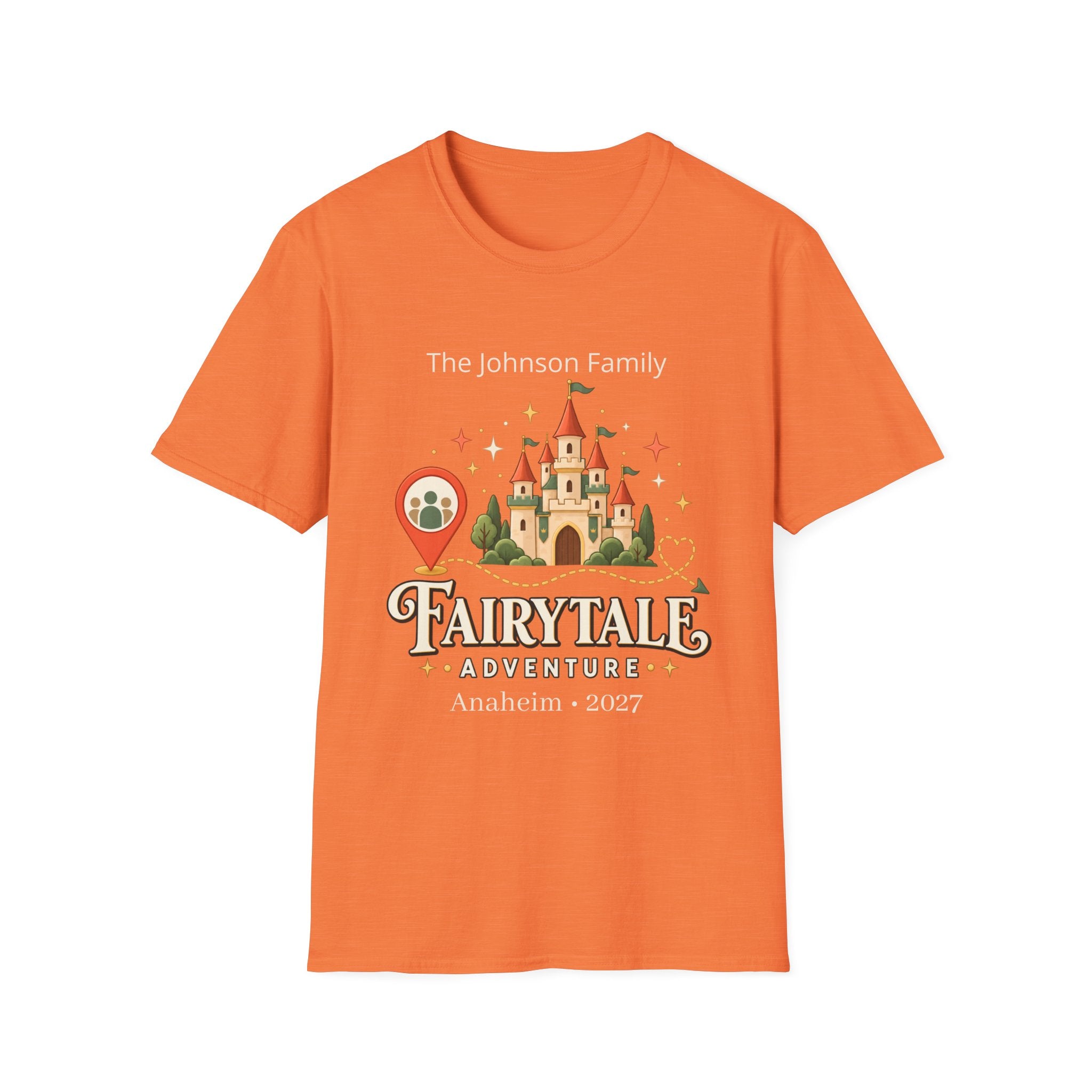 Custom Fairytale Adventure Tee (coral)