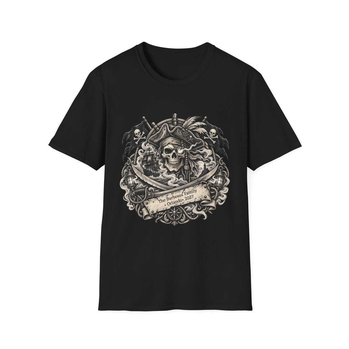 Ghostly Pirate Barbossa - Unisex Tee
