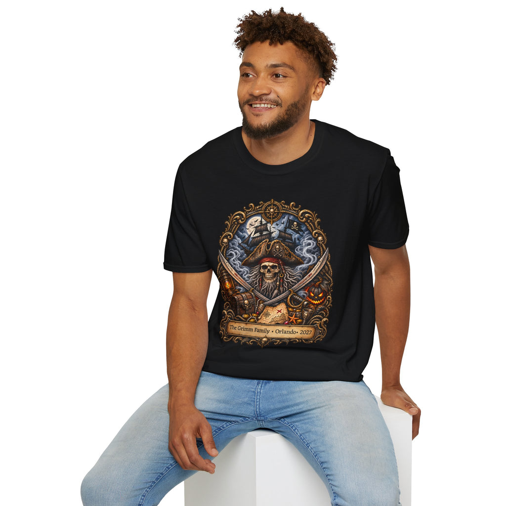 Halloween Ghostly Pirate Davy Jones - Unisex Tee