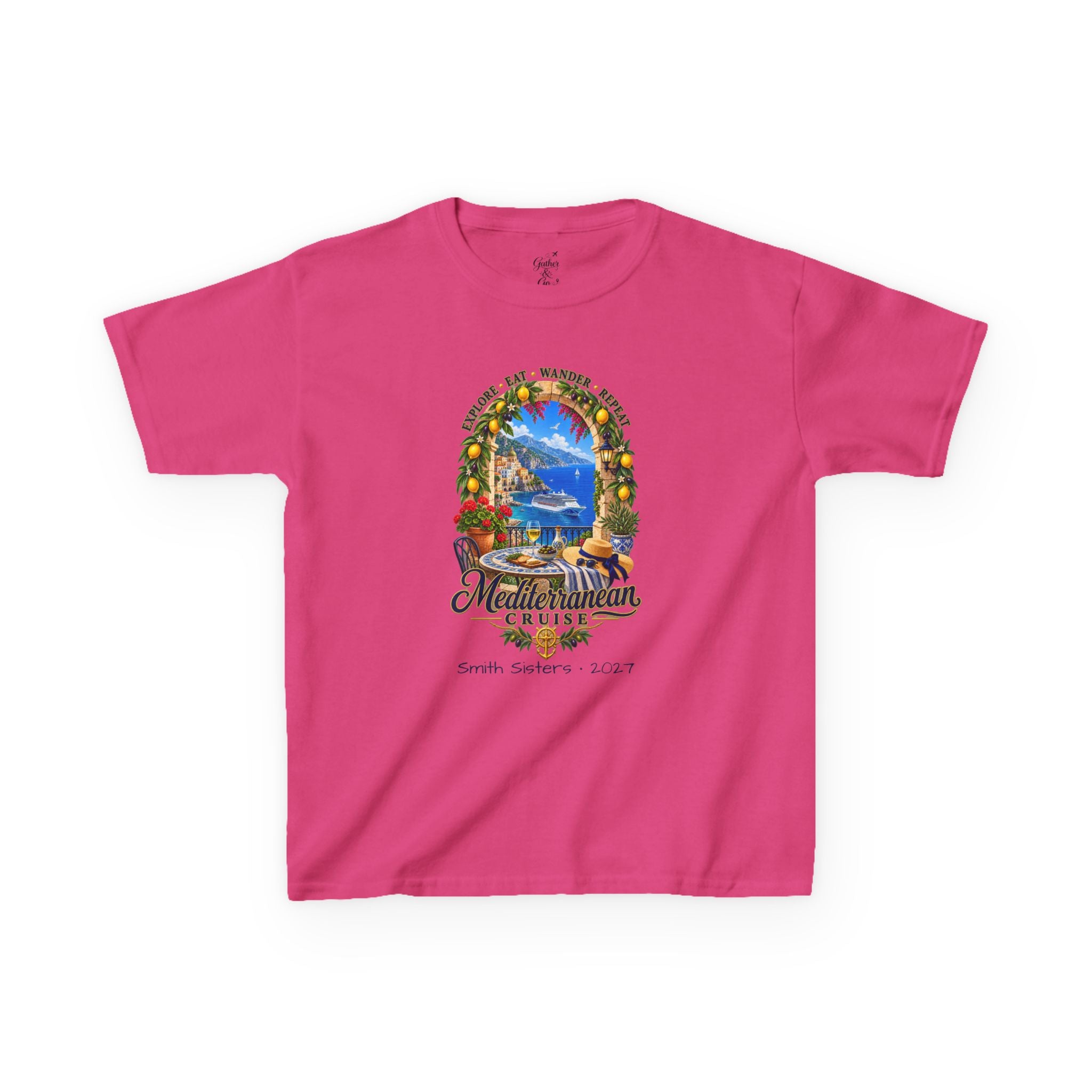 Mediterranean Cruise Explore Kids Tee