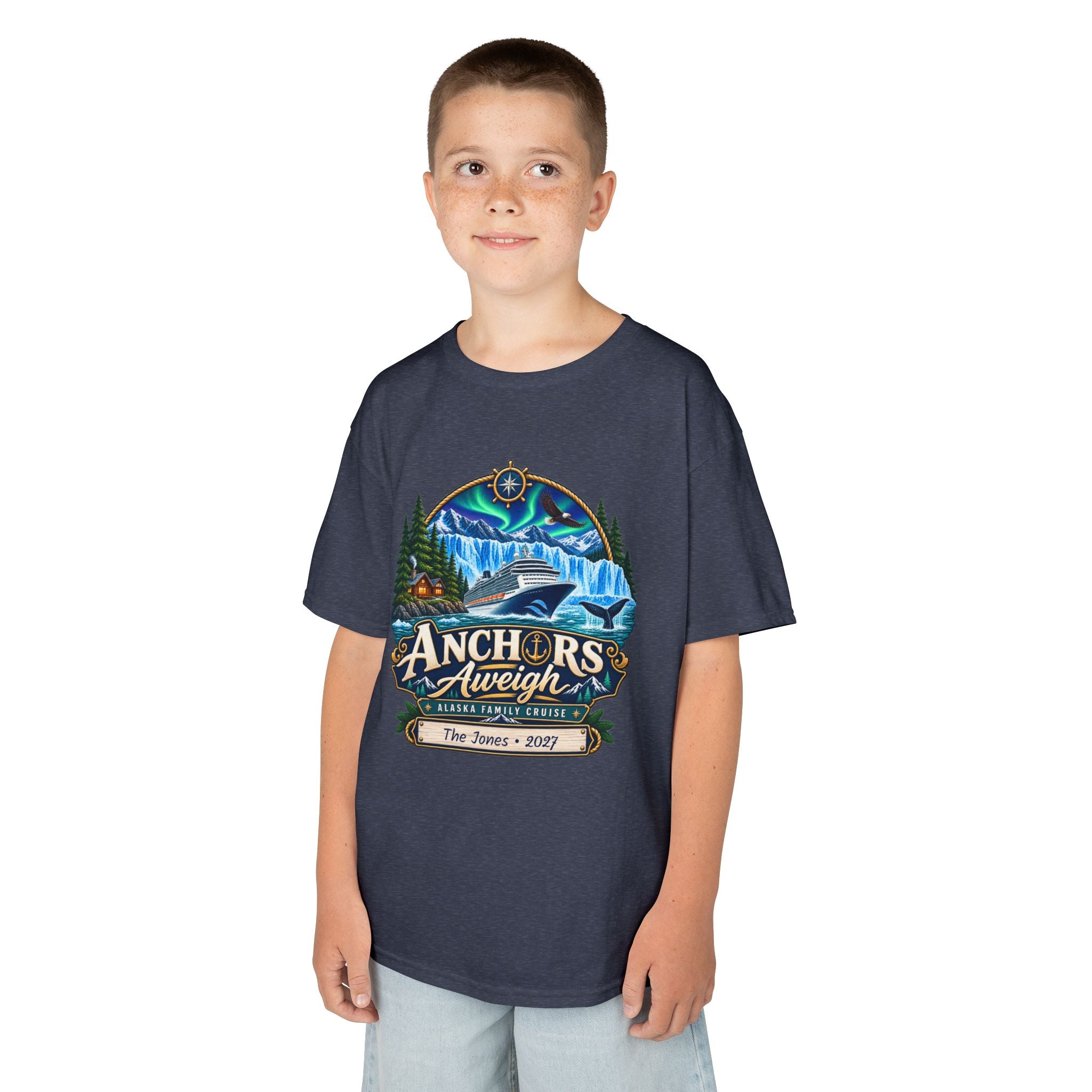 Anchors Aweigh Alaska Kids Cruise Tee