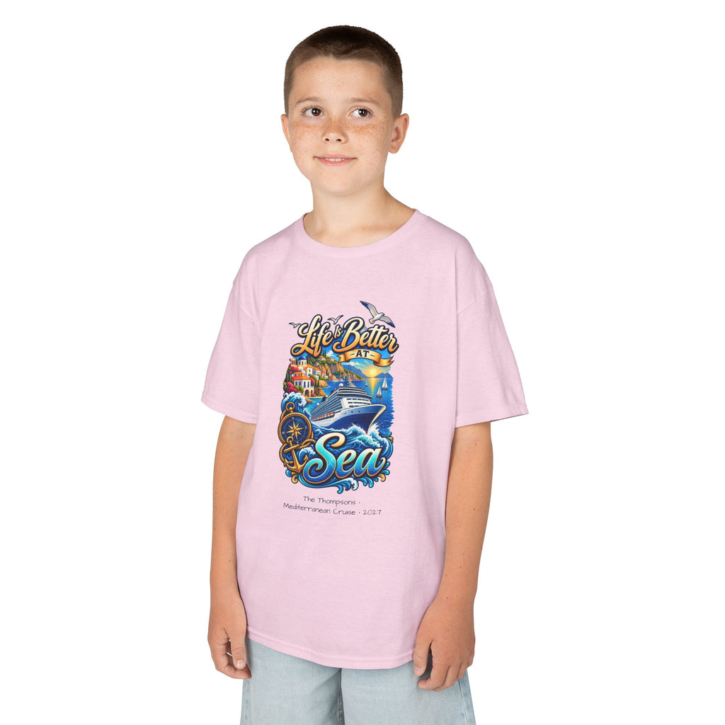 Mediterranean Cruise Life is Better at Sea Kids Tee