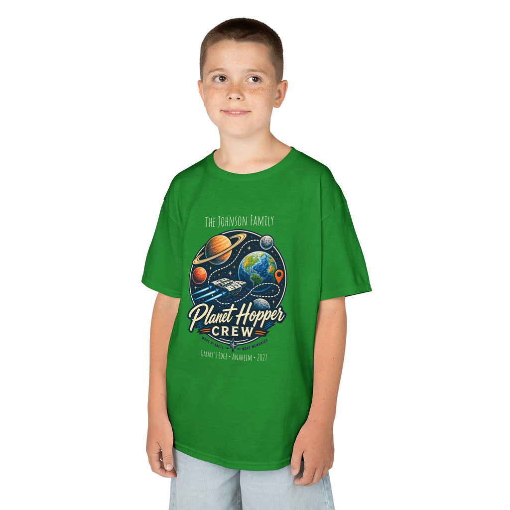 Planet Hopper Crew Space Adventure Park Kids Tee