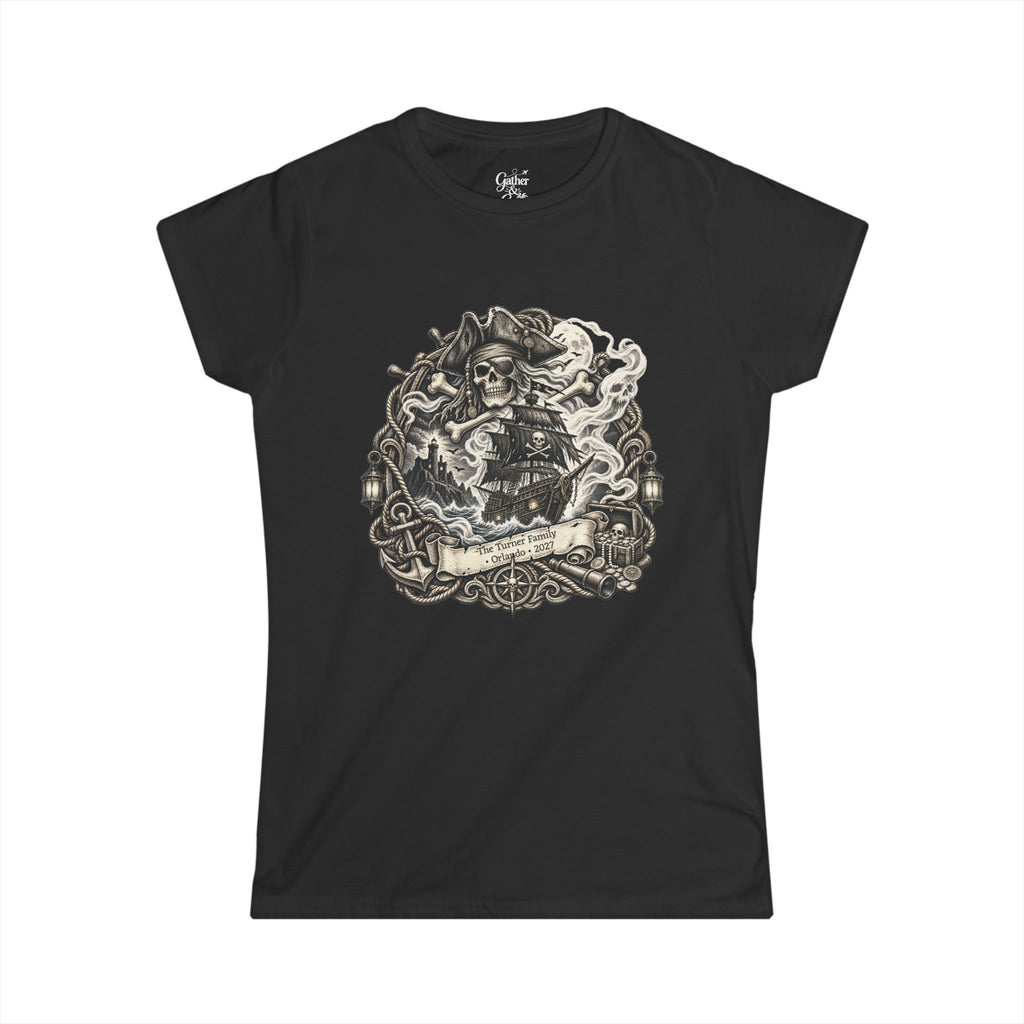Ghostly Pirate Turner - Ladies Tee