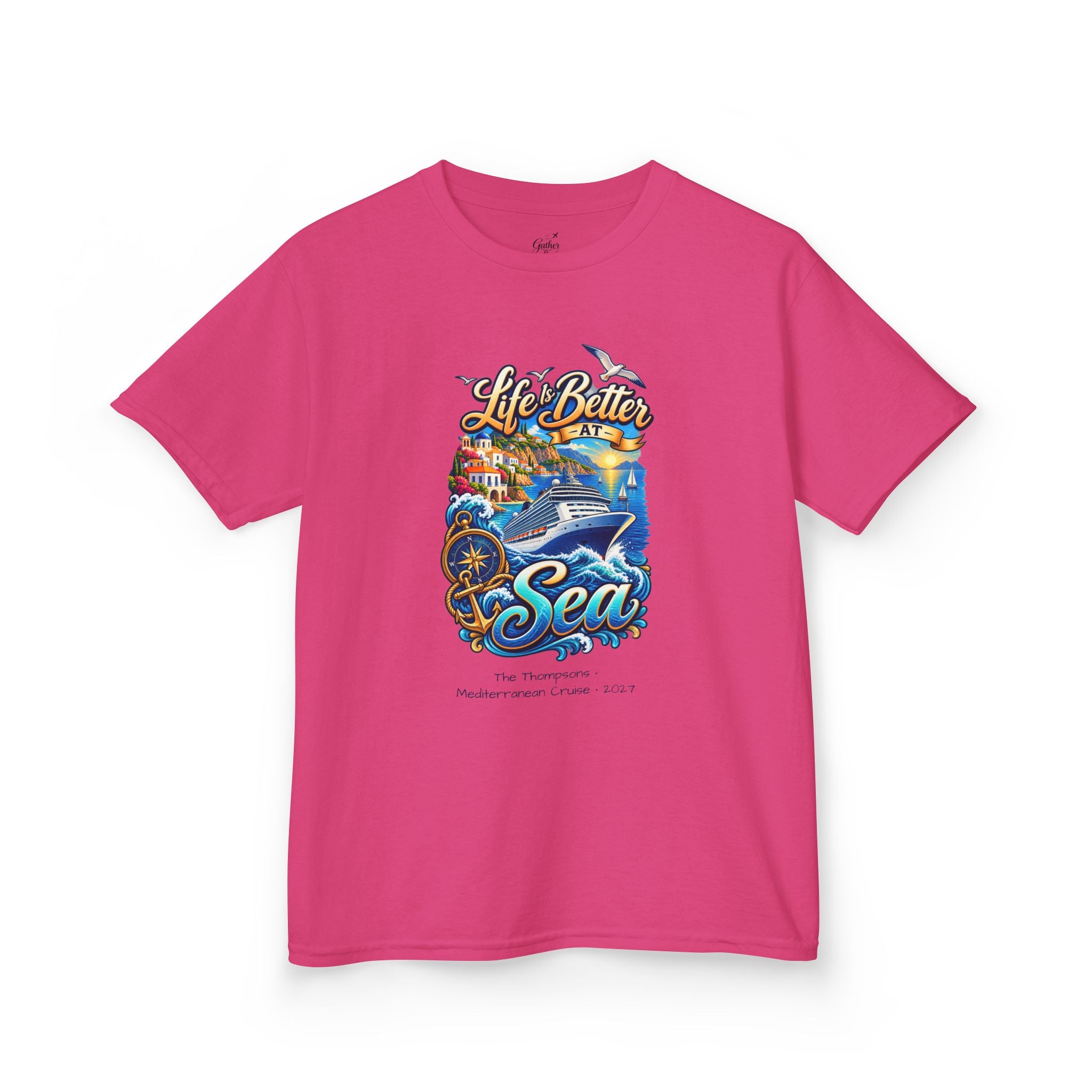 Mediterranean Cruise Life is Better at Sea Kids Tee