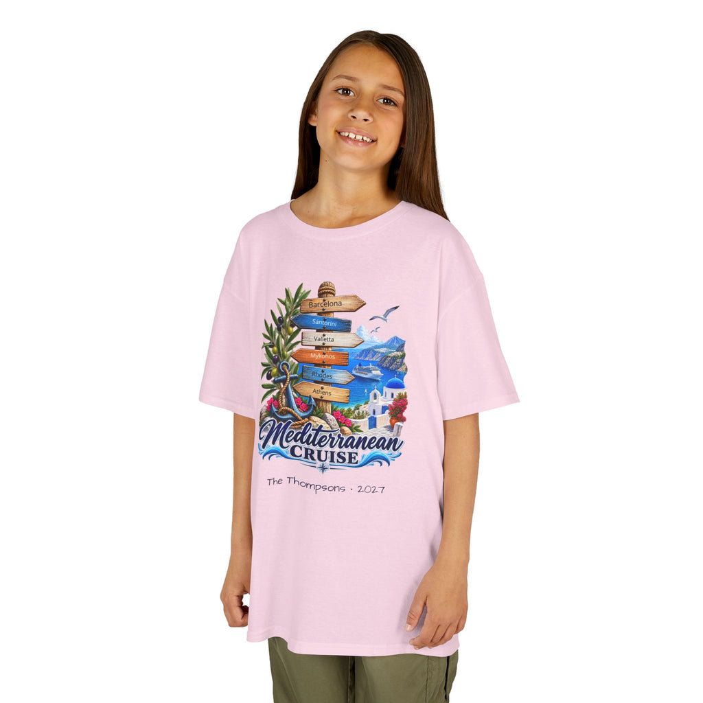 Mediterranean Cruise Ports of Call Kids Tee