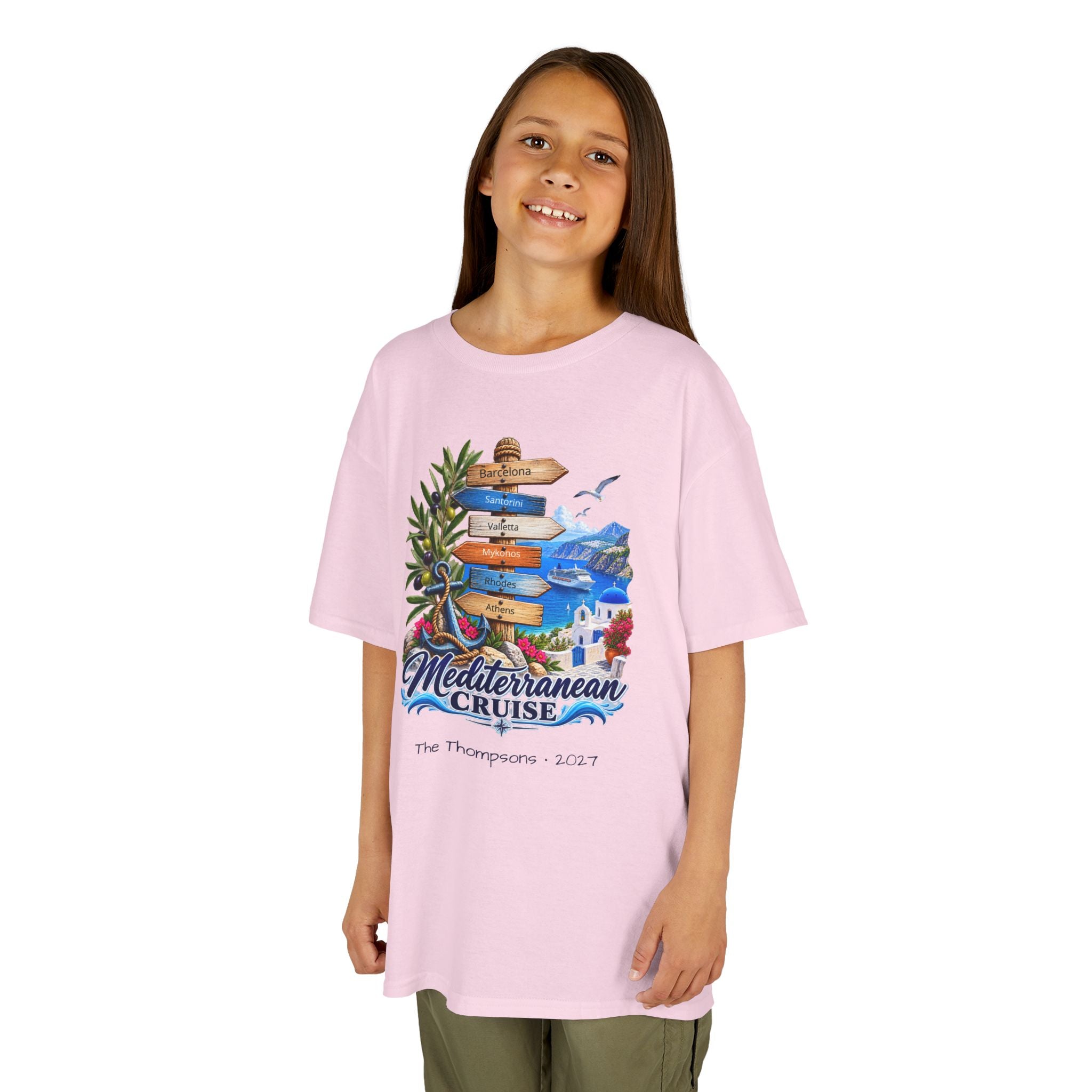 Mediterranean Cruise Ports of Call Kids Tee